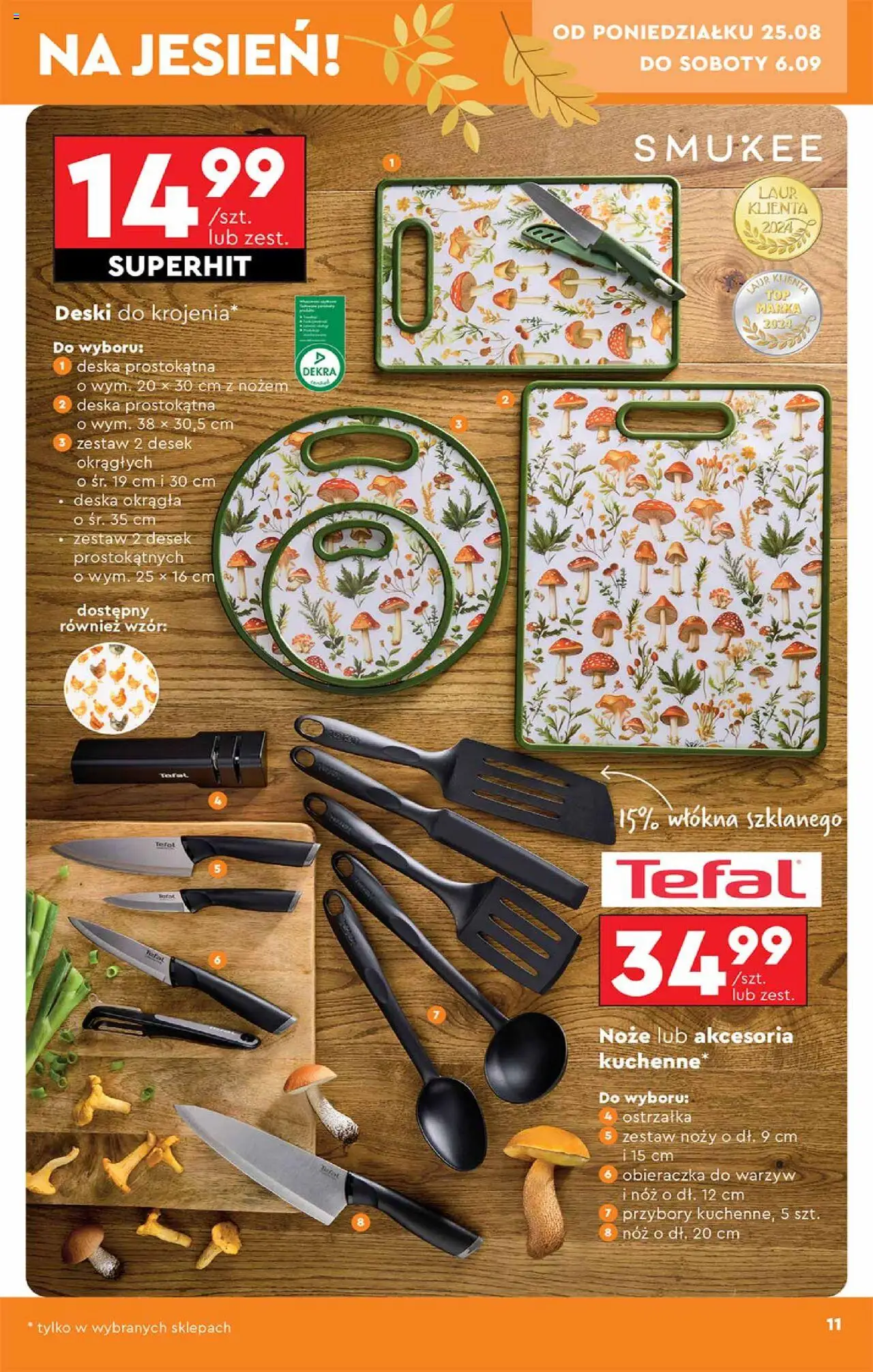 Biedronka gazetka - Hity i inspiracje od 25.08.2025 | Strona: 11 | Produkty: Tefal