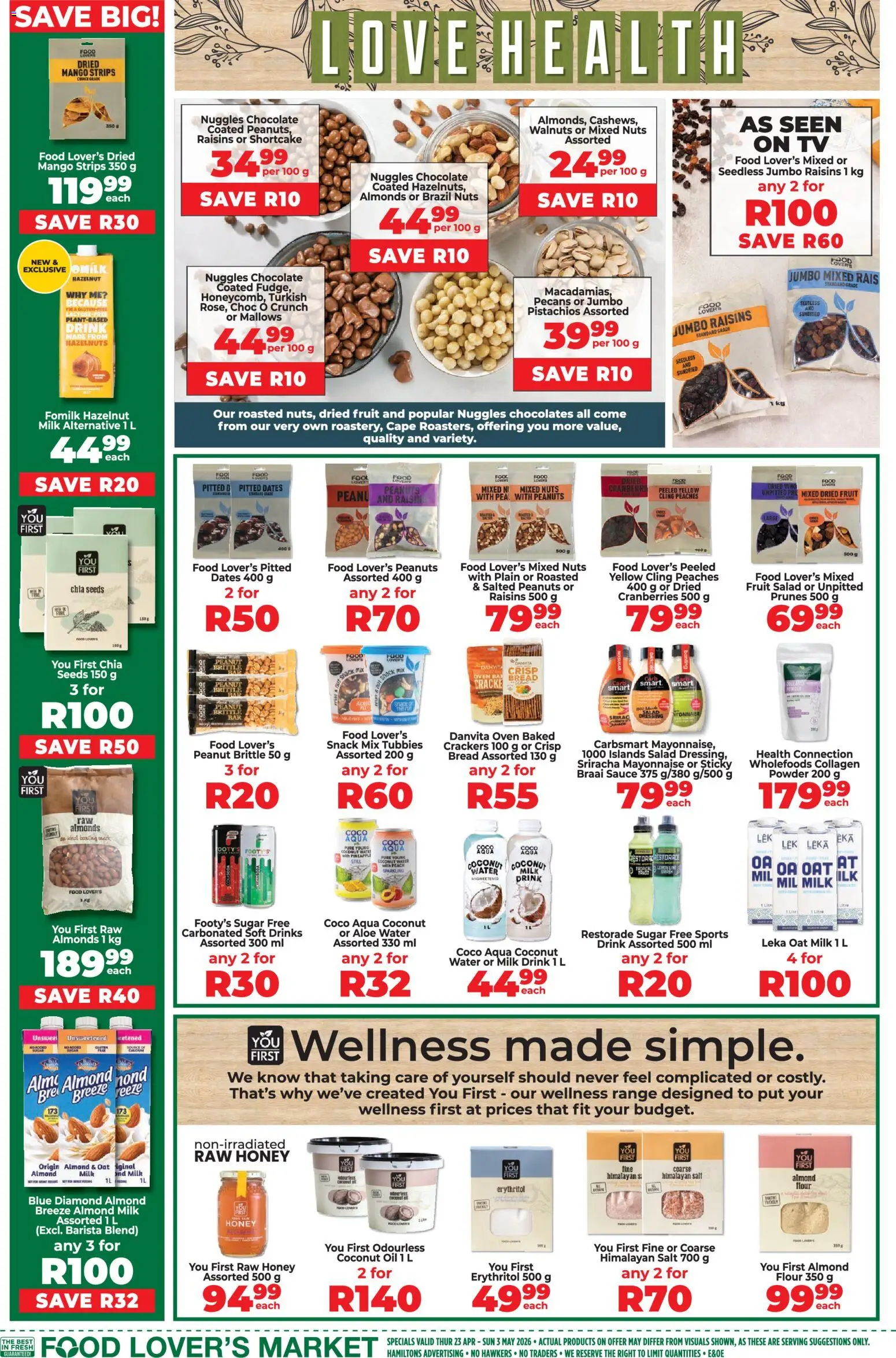 New Food Lover's Market catalogue – valid from 23.04.2026 | Page: 12 | Products: Oven, Bread, Raisins, Mango