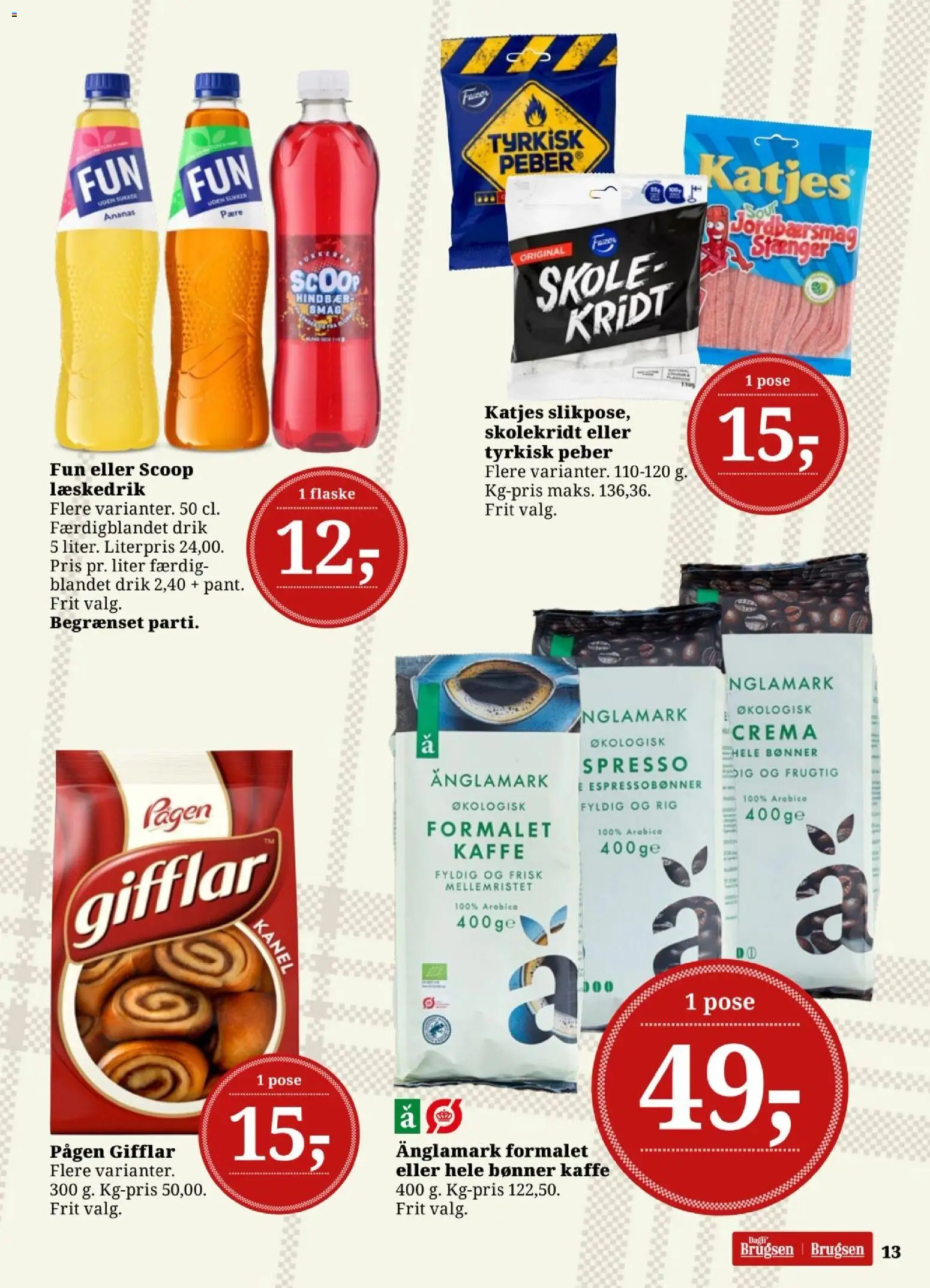 Dagli'Brugsen tilbudsavis – gyldig fra 02.01.2026 | Side: 13 | Produkter: Kanel, Ananas, Bønner, Hindbær