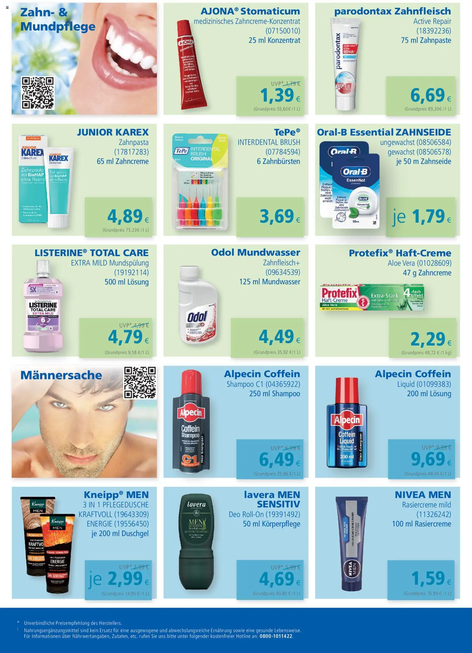 Apotal Prospekt 	 – gültig ab 13.03.2026 | Seite: 2 | Produkte: Shampoo, Duschgel, Mundwasser, Listerine
