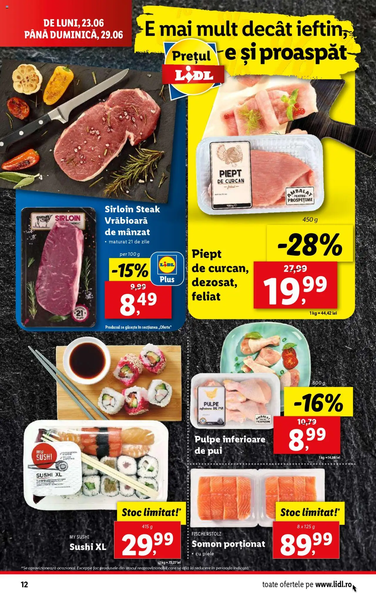 Catalog Lidl – valabil de la 23.06.2025 | Pagină: 12 | Produse: Hacıyatmaz Kedi Oyuncağı, Sushi