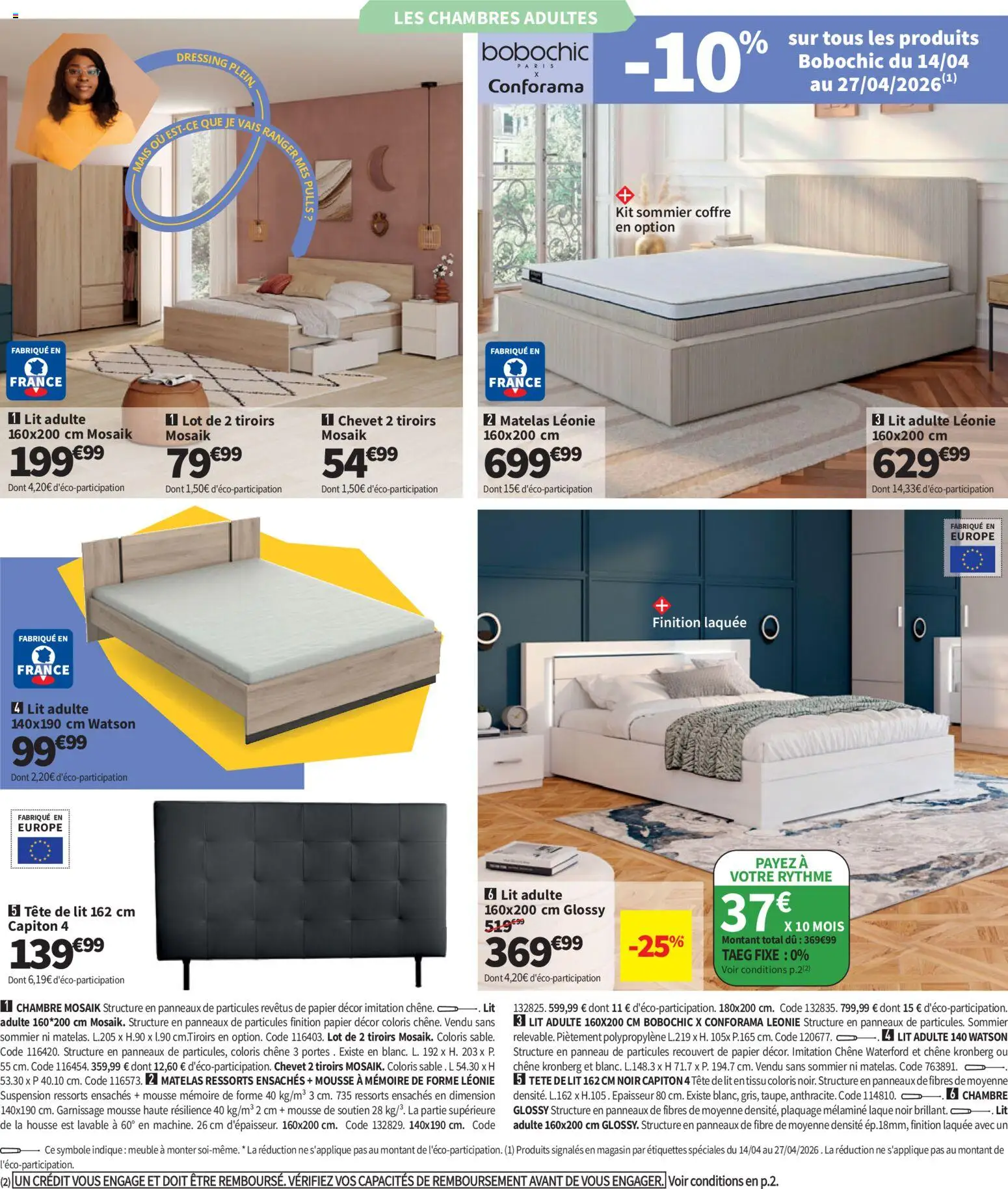 {H1} | Page: 14 | Produits: Mais, Mousse, Laque, Tiroirs