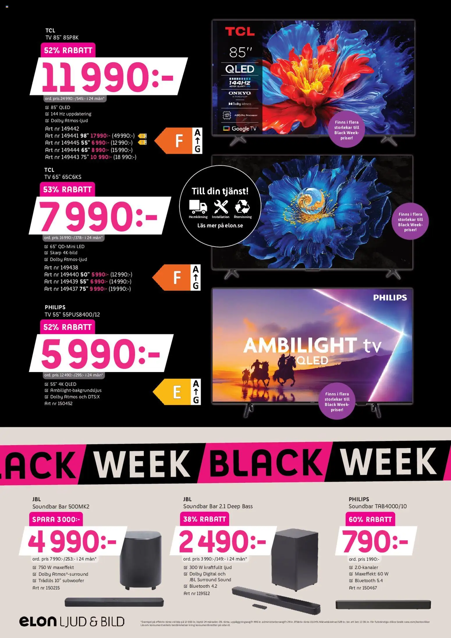 Elon reklamblad aktuell från 14.11.2025 | Sida: 4 | Produkter: Tv