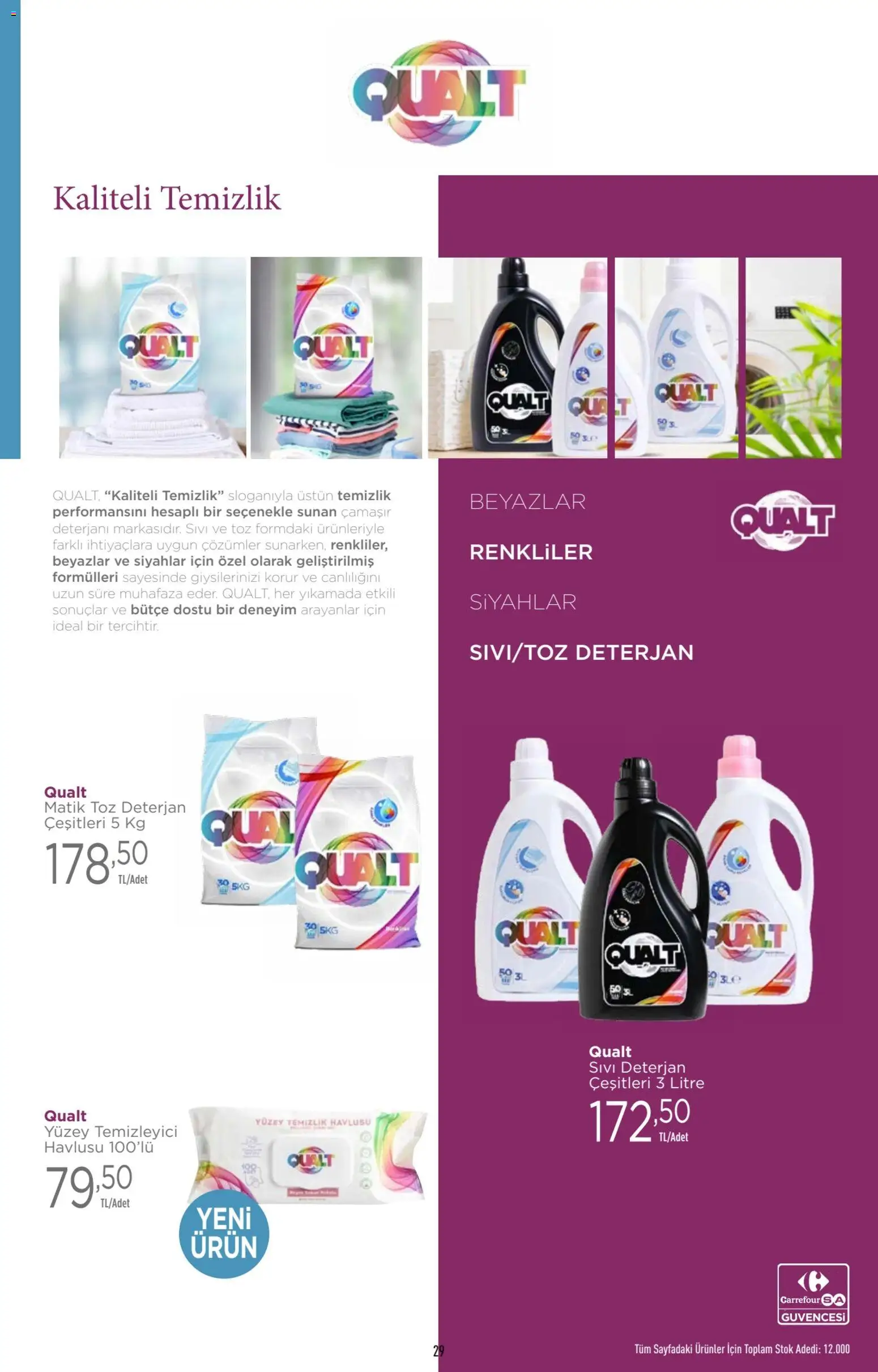 CarrefourSA Katalog - 06.11.2025 tarihinden itibaren geçerlidir | Sayfa: 29 | Ürünler: Deterjan, Yüzey temizleyici