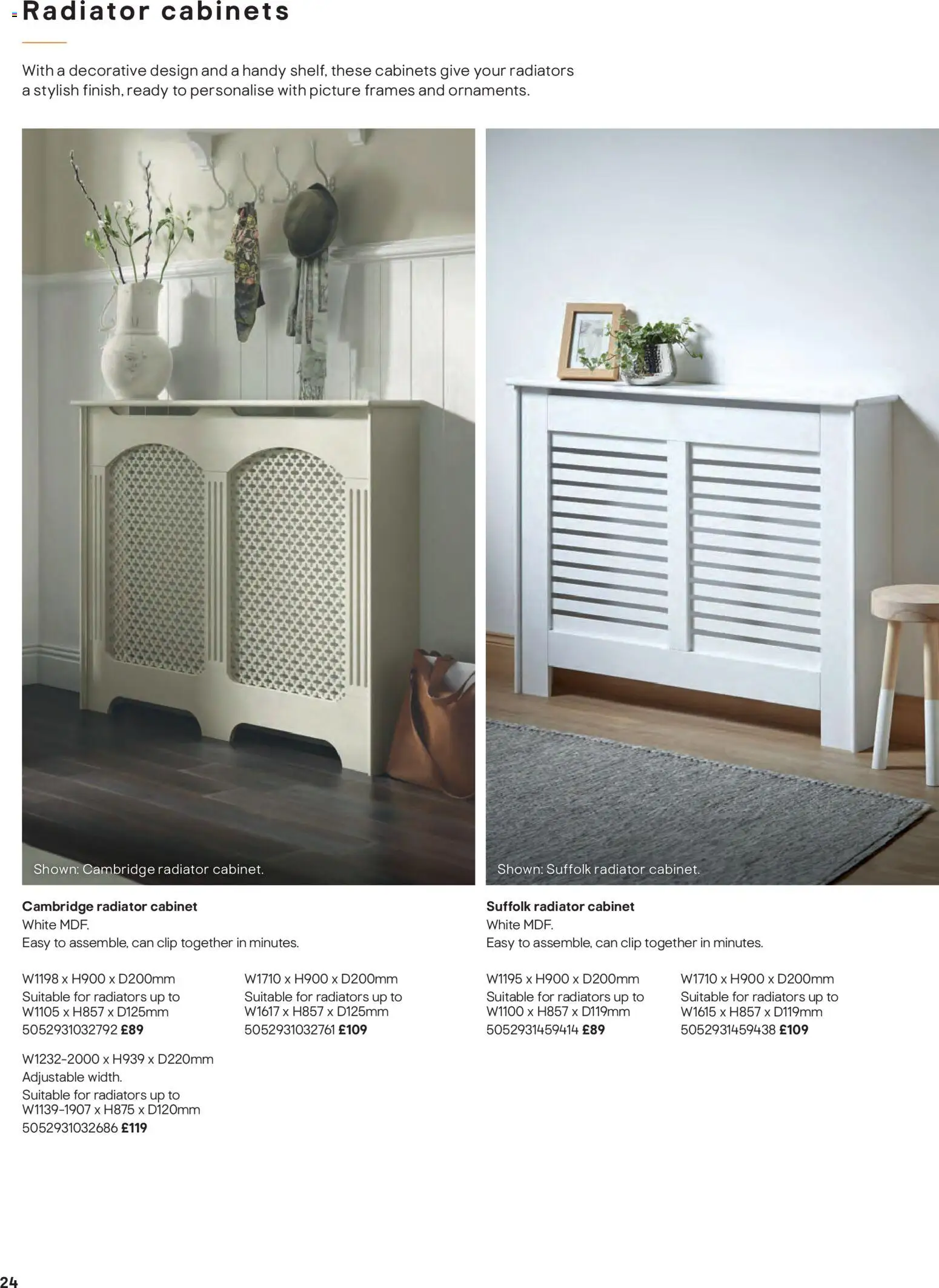 {H1} | Page: 24 | Products: Radiator, Cabinet