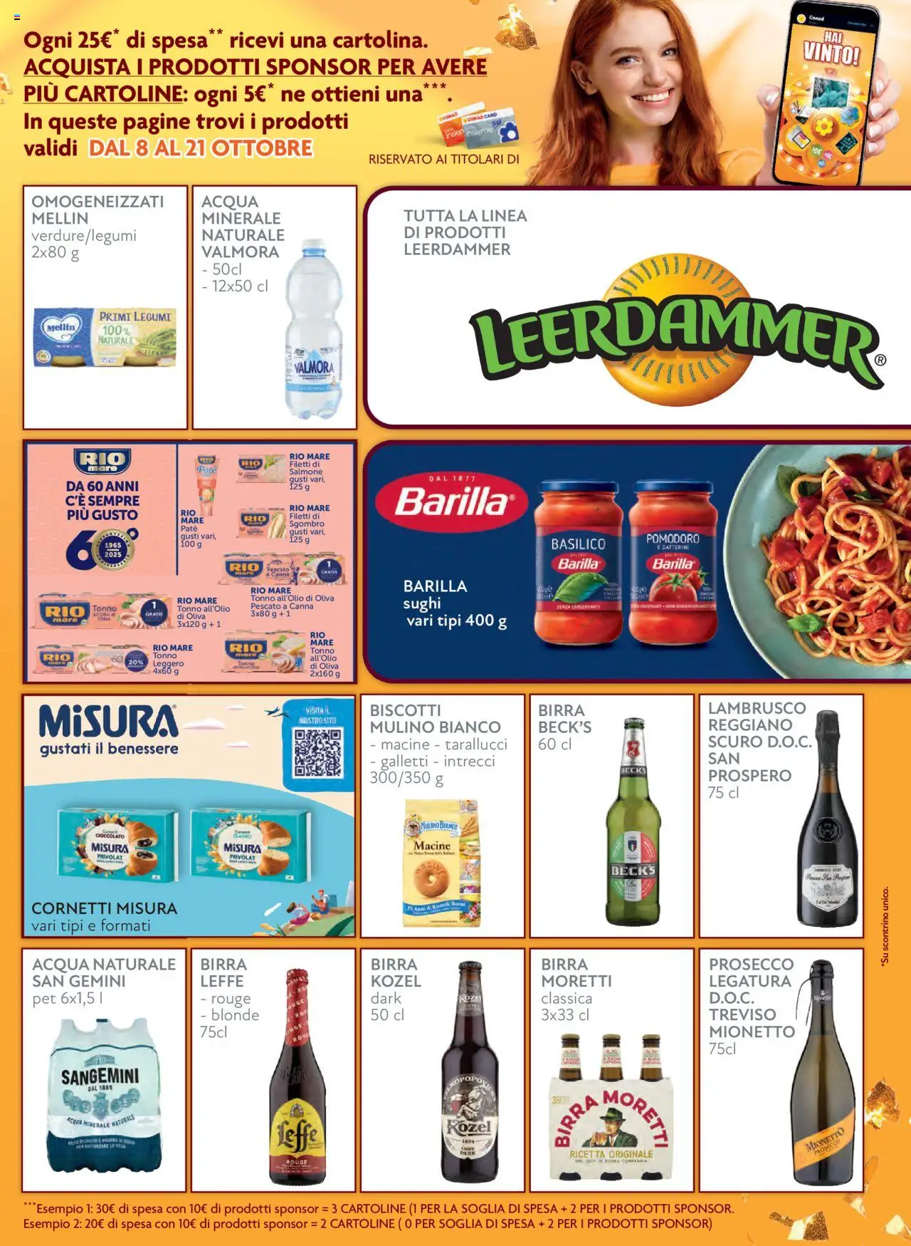 Volantino Conad del 08.10.2025 | Pagina: 9 | Prodotti: Legumi, Acqua, Pomodoro, Tonno