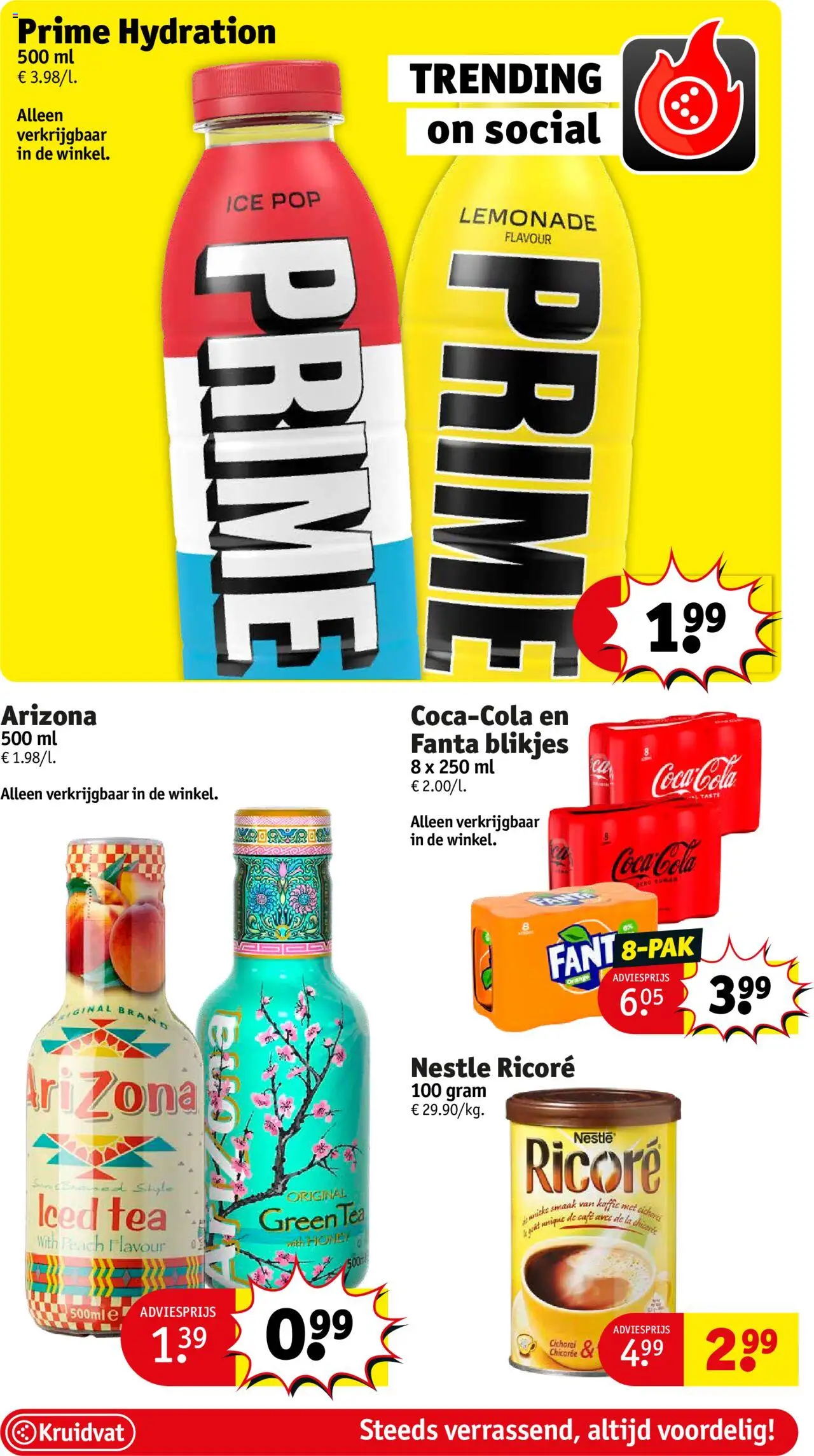 {H1} | Pagina: 40 | Producten: Coca Cola, Fanta, La, Koffie