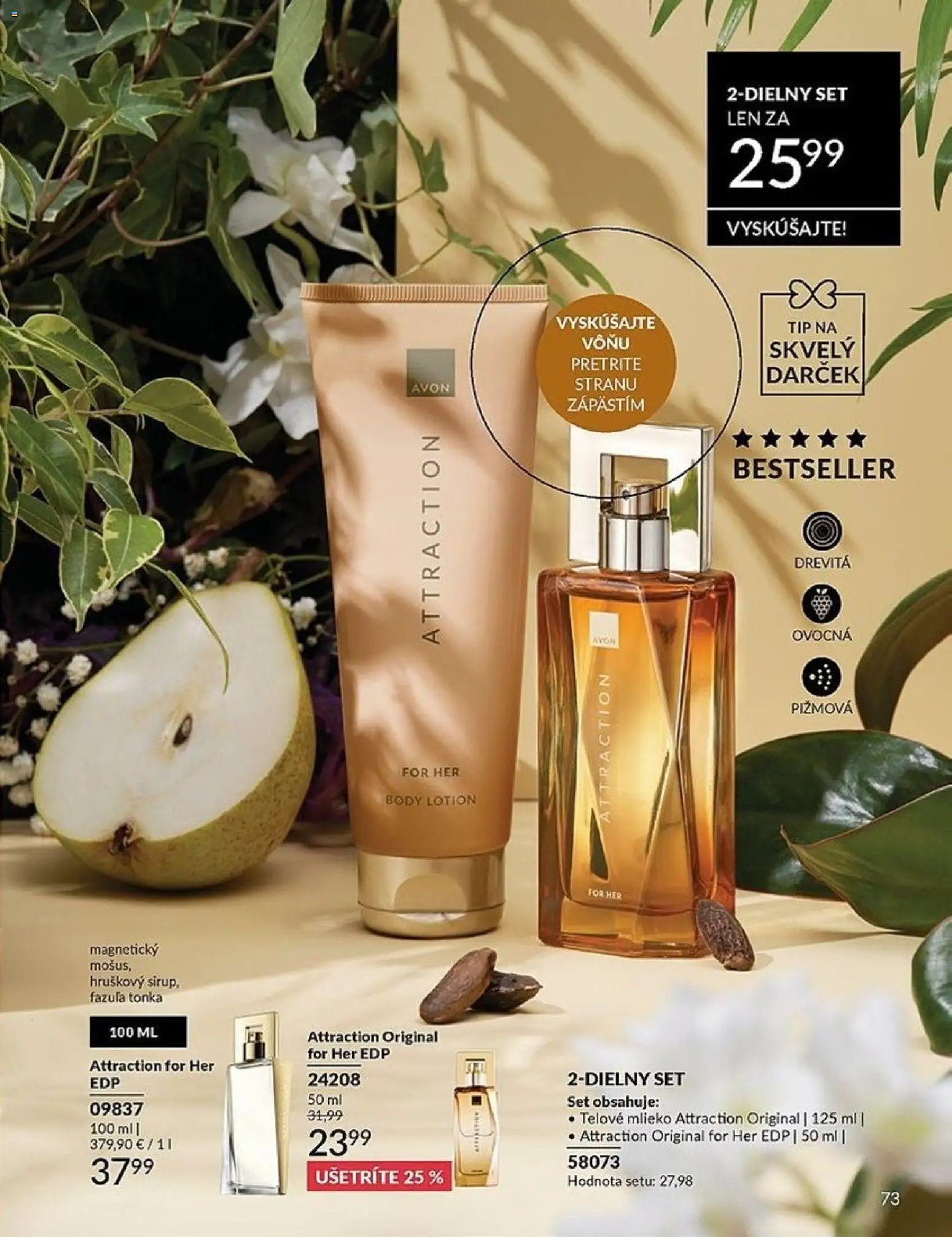 Nové Avon akcie – leták je platný od 01.04.2026 | Strana: 73 | Produkty: Mlieko, Fazuľa, Telové mlieko