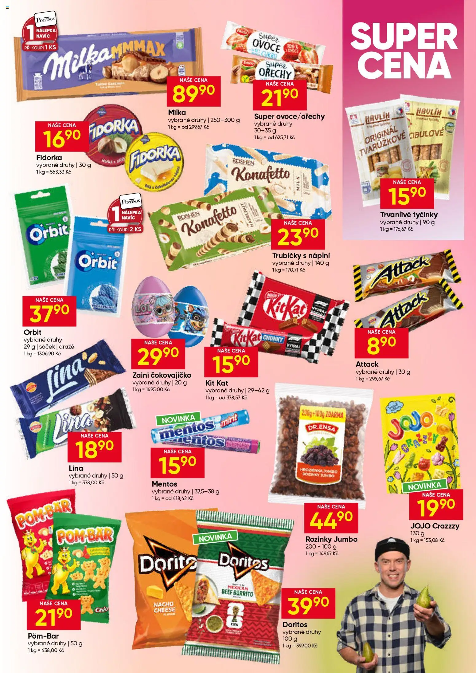 Hruška leták od 08.04.2026 | Strana: 7 | Produkty: Rozinky, Ořechy, Lina, Fidorka