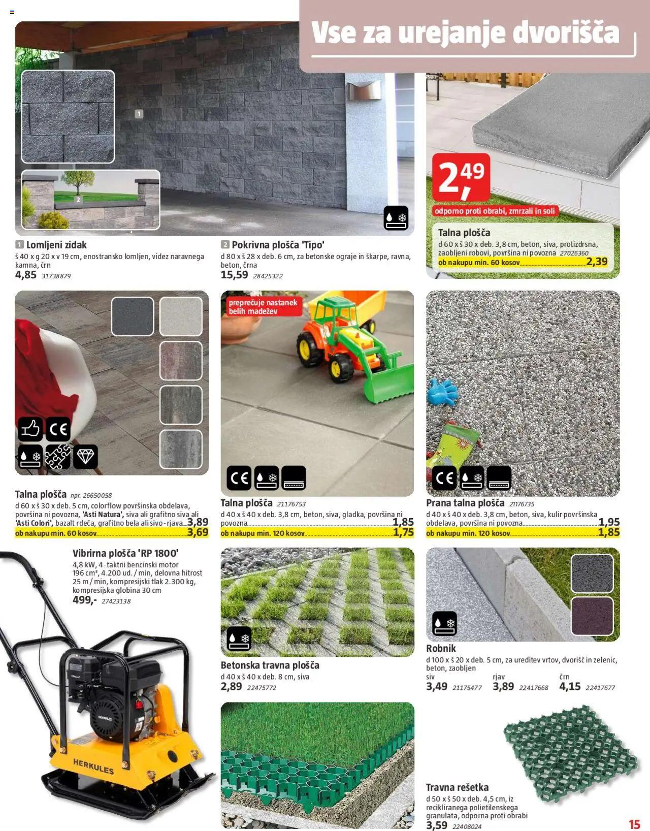 Bauhaus katalog │ velja od 31.07.2025 | Stran: 15 | Izdelki: Zidak, Robnik
