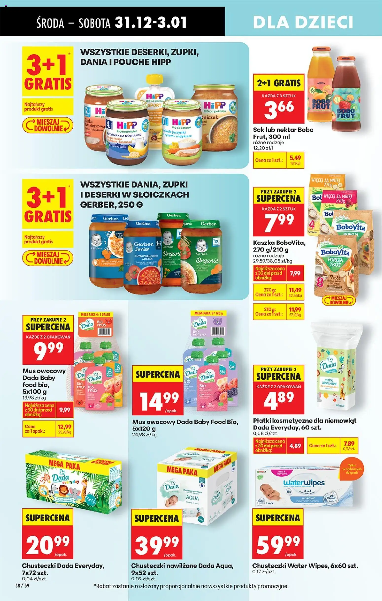 Biedronka gazetka - Oferta w tym tygodniu od 31.12.2025 | Strona: 70 | Produkty: Bobo frut, Sok, Płatki kosmetyczne, Płatki