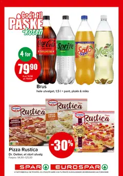 Forhåndsvisning av Brus, hele utvalget, 1,5 l + pant, plukk & miks gyldig fra 30.03.2026 | Side: 12 | Produkter: Bavețică, Pizza, Mozzarella, Cheddar