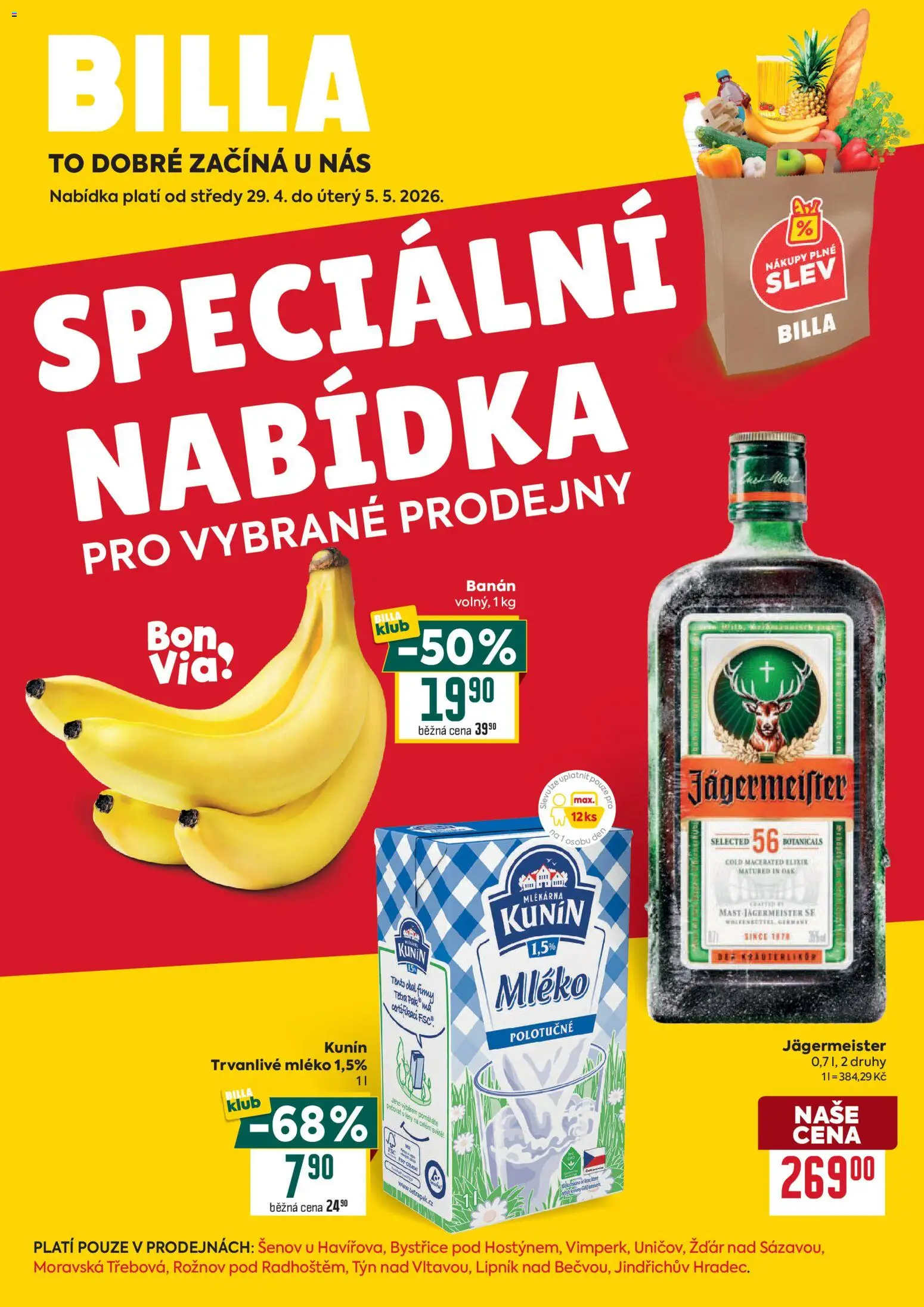 Billa leták - Speciální nabídka  od 29.04.2026 | Strana: 1