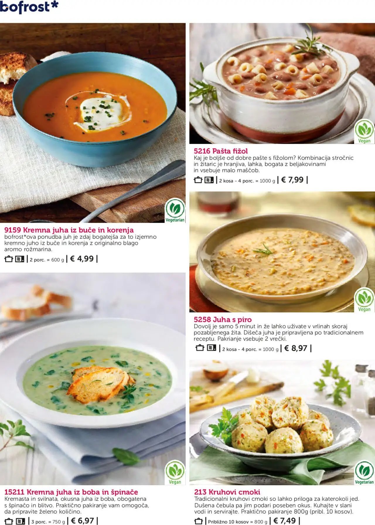 Novi Bofrost katalog ponudbe – veljaven od 01.05.2025 | Stran: 30 | Izdelki: Buče, Juha, Cebula