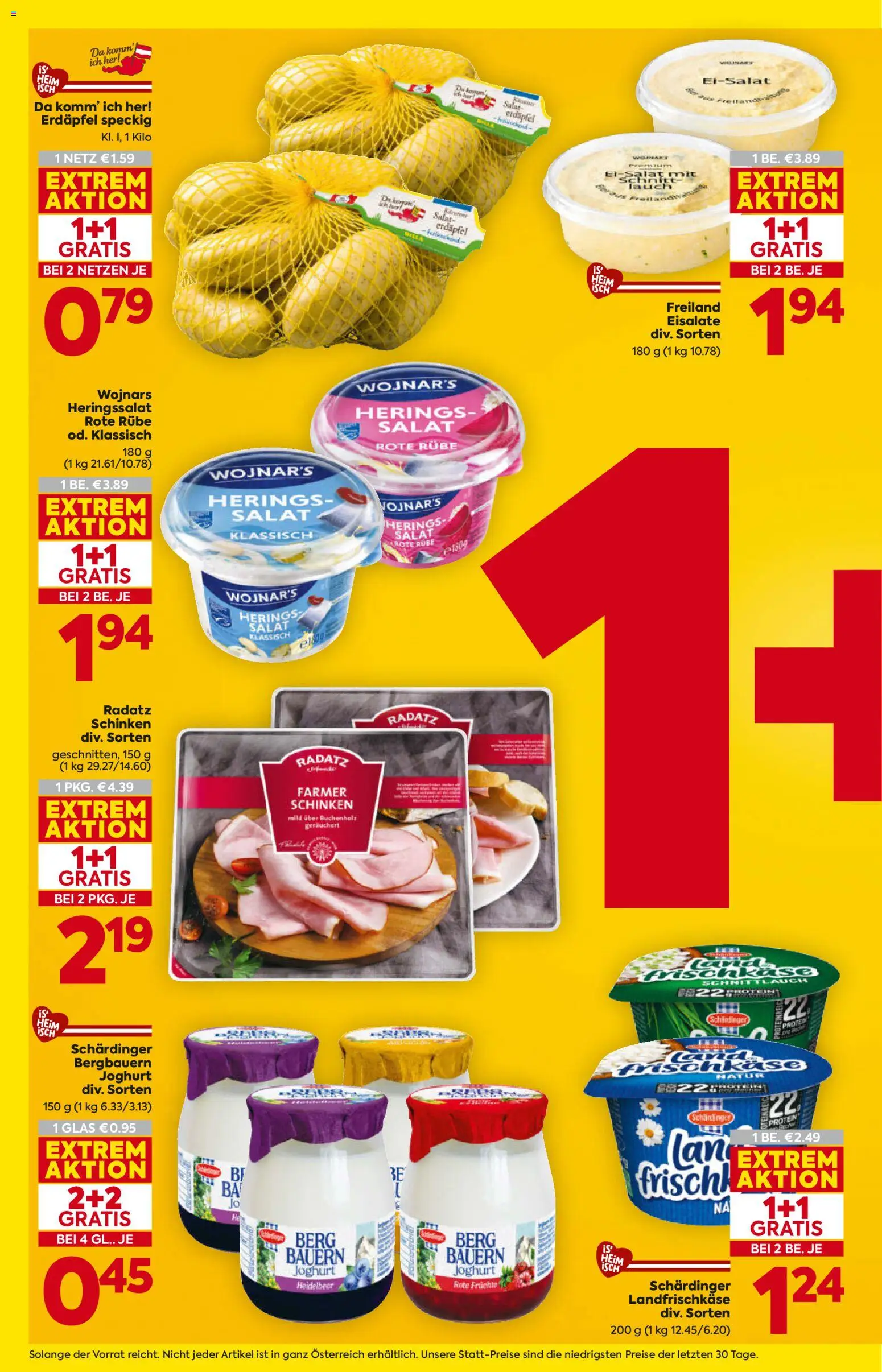 Billa Flugblatt - Salzburg gültig ab 02.01.2026 | Seite: 4 | Produkte: Salat, Joghurt, Schinken