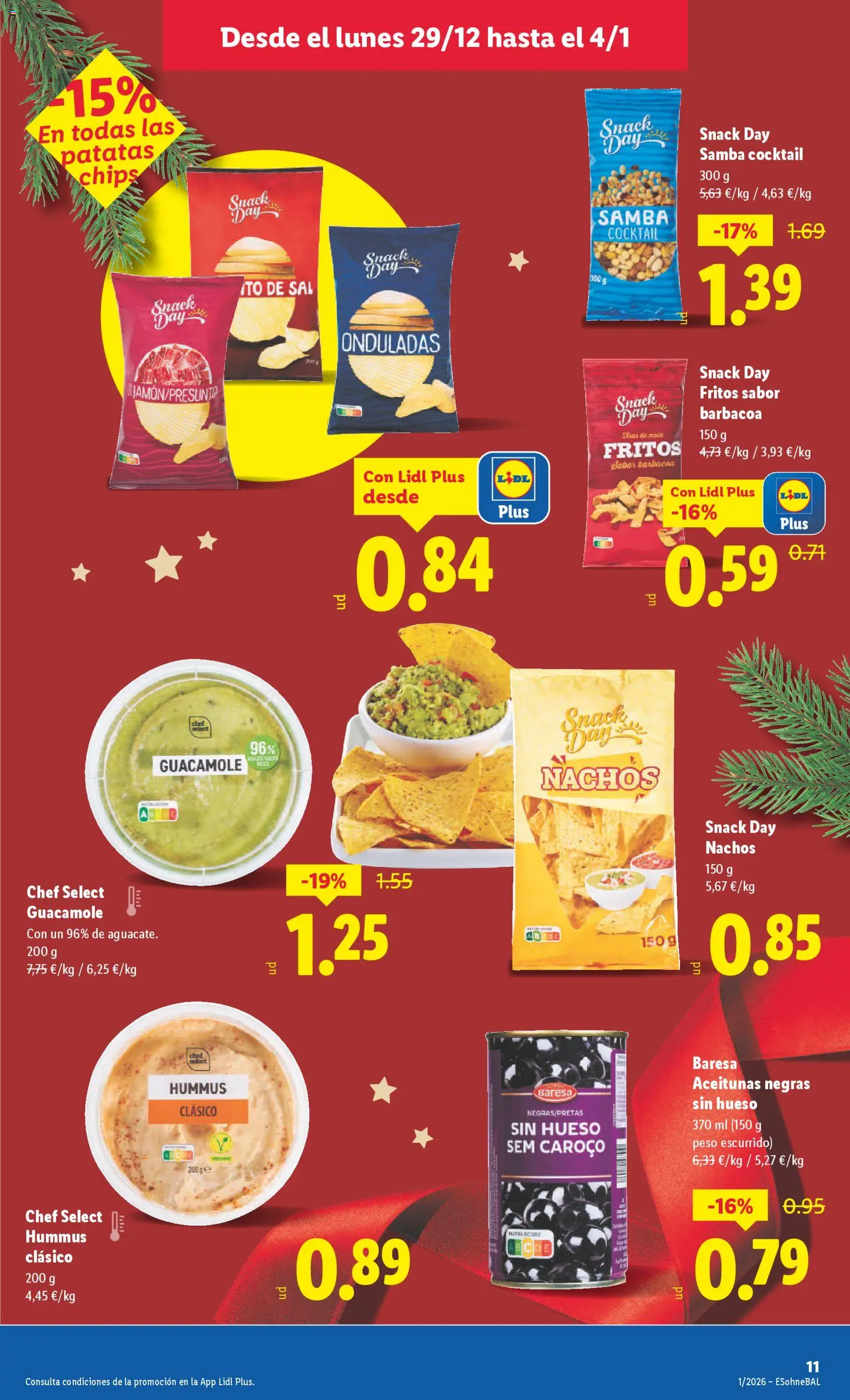 Lidl folleto │ válido desde el 29.12.2025 | Página: 13 | Productos: Καλτσάκια μισά, Guacamole, Barbacoa, Peso
