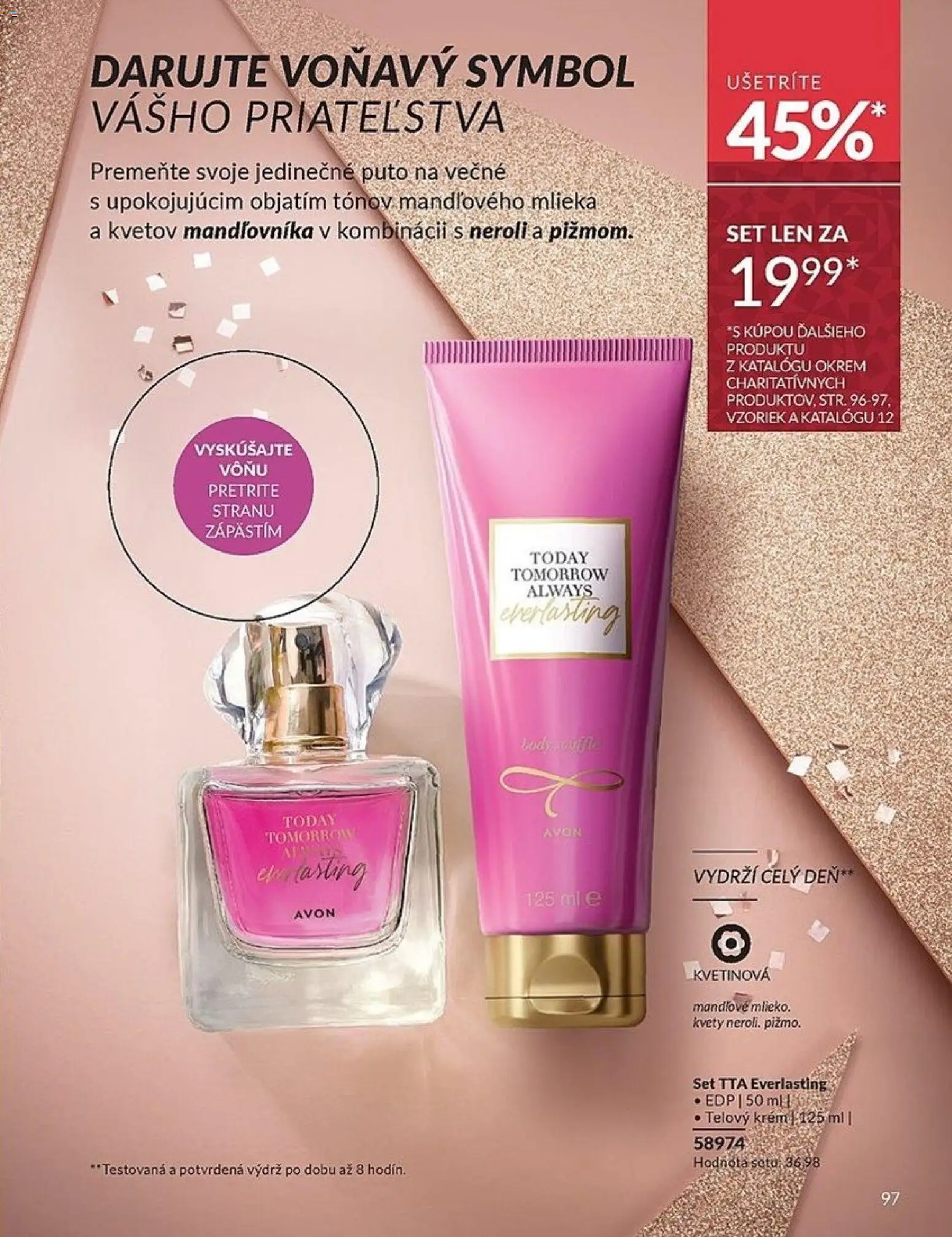 Nové Avon akcie – leták je platný od 01.11.2025 | Strana: 97 | Produkty: Telový krém, Krém, Kvety