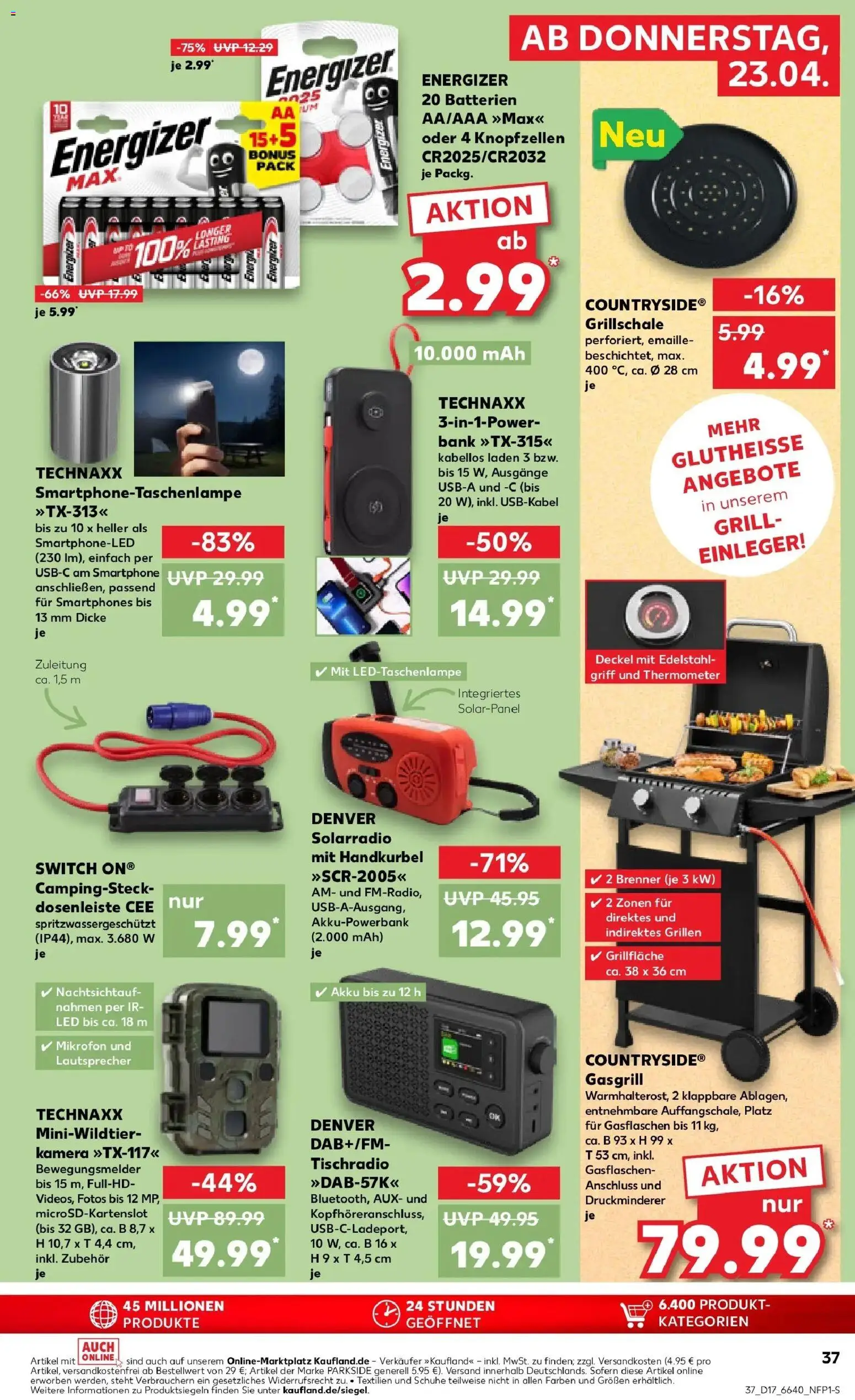 Kaufland Prospekt Hechingen	 – gültig ab 23.04.2026 | Seite: 37 | Produkte: Kamera, Mikrofon, Batterien, Smartphones