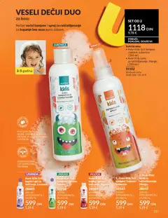 Avon Kids 2u1 kupka i gel za tuširanje. Lavanda., Avon Kids 2u1 kupka i gel za tuširanje with Lavanda scent. - pregled AVON kataloga - važi od 01.04.2026 | Strana: 157