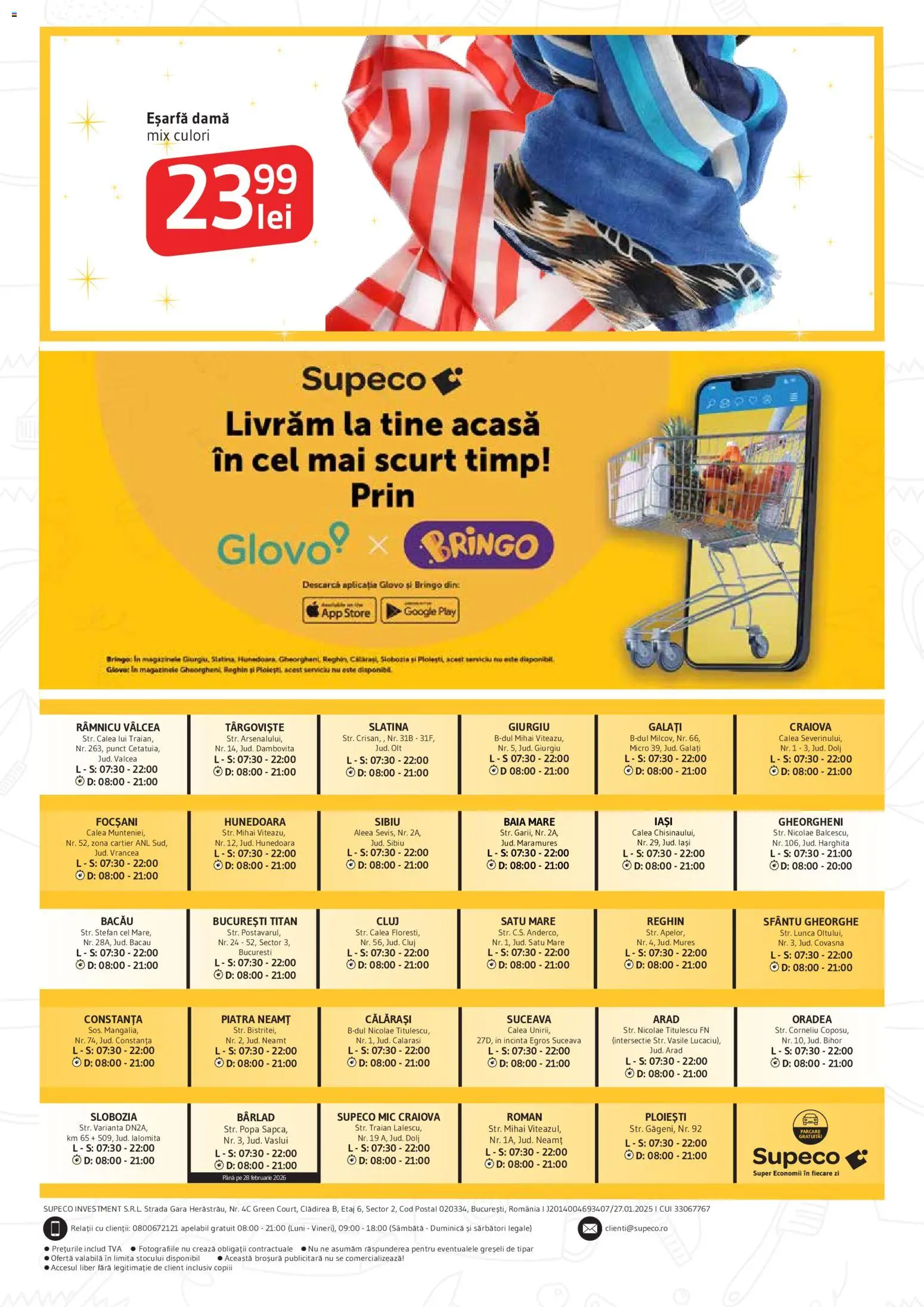 Noul catalog Supeco – valabil de la 19.02.2026 | Pagină: 26 | Produse: Eșarfă