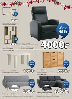 Náhled letáku JYSK leták - Sleva od 11.12.2025 | Strana: 16 | Produkty: Rozkládací pohovka, Křeslo, Konferenční stolek, Příborník