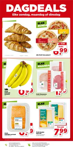 PLUS Fairtrade bananen, PLUS Fairtrade bananen Los - Voorbeeld van een folder van Plus, geldig van 04.03.2026 | Pagina: 43 | Producten: Tomaat, Kaas, Pizza, Bananen