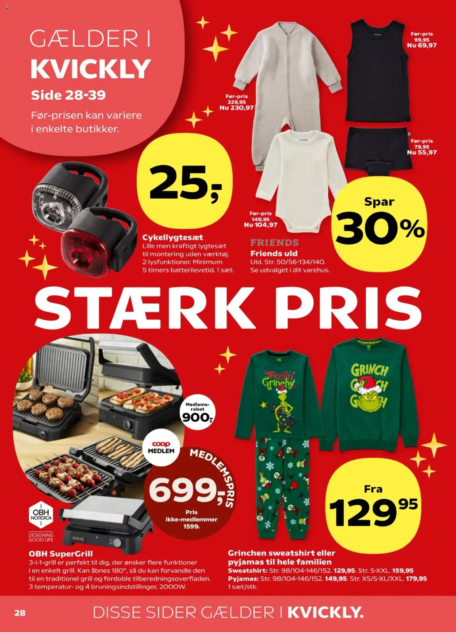 Kvickly tilbudsavis – gyldig fra 31.10.2025 | Side: 30 | Produkter: Pyjamas, Grill