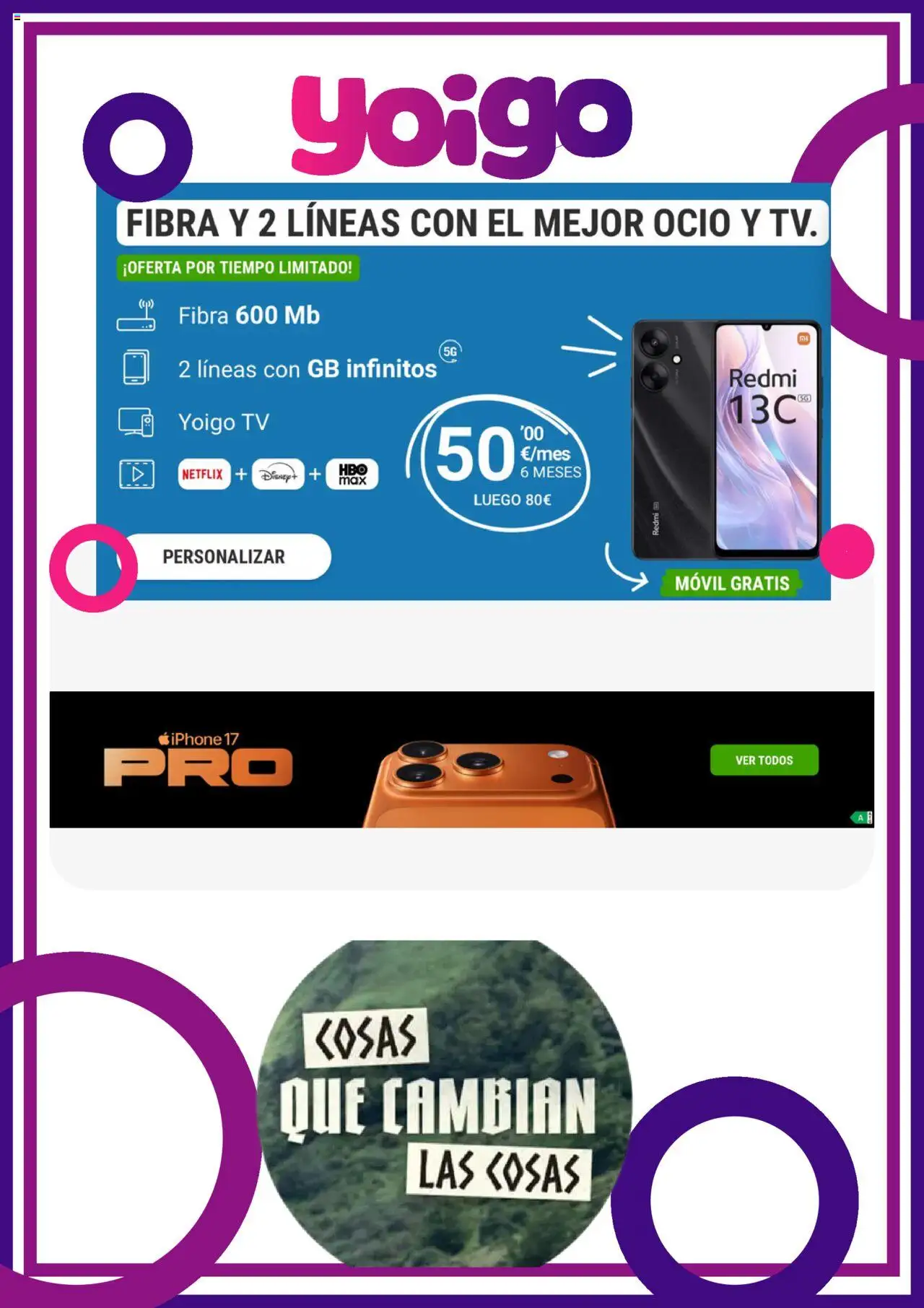 Yoigo ofertas │ válido desde el 14.10.2025 | Página: 1 | Productos: Iphone