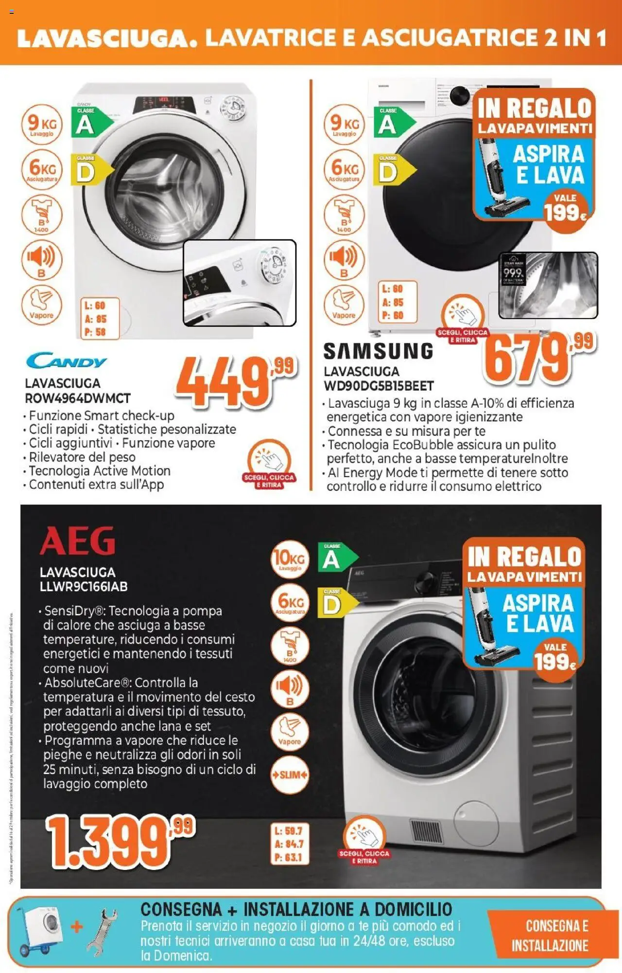 Volantino Expert del 16.10.2025 | Pagina: 4 | Prodotti: Lavasciuga, Lavatrice, Asciugatrice, Samsung