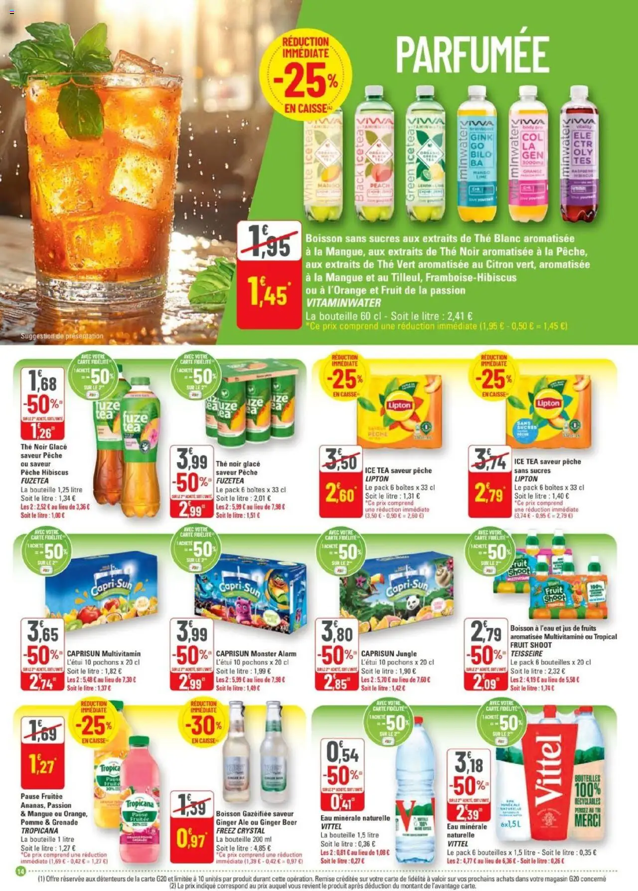  | Page: 14 | Produits: Eau minérale, Orange, Eau minérale naturelle, Jus