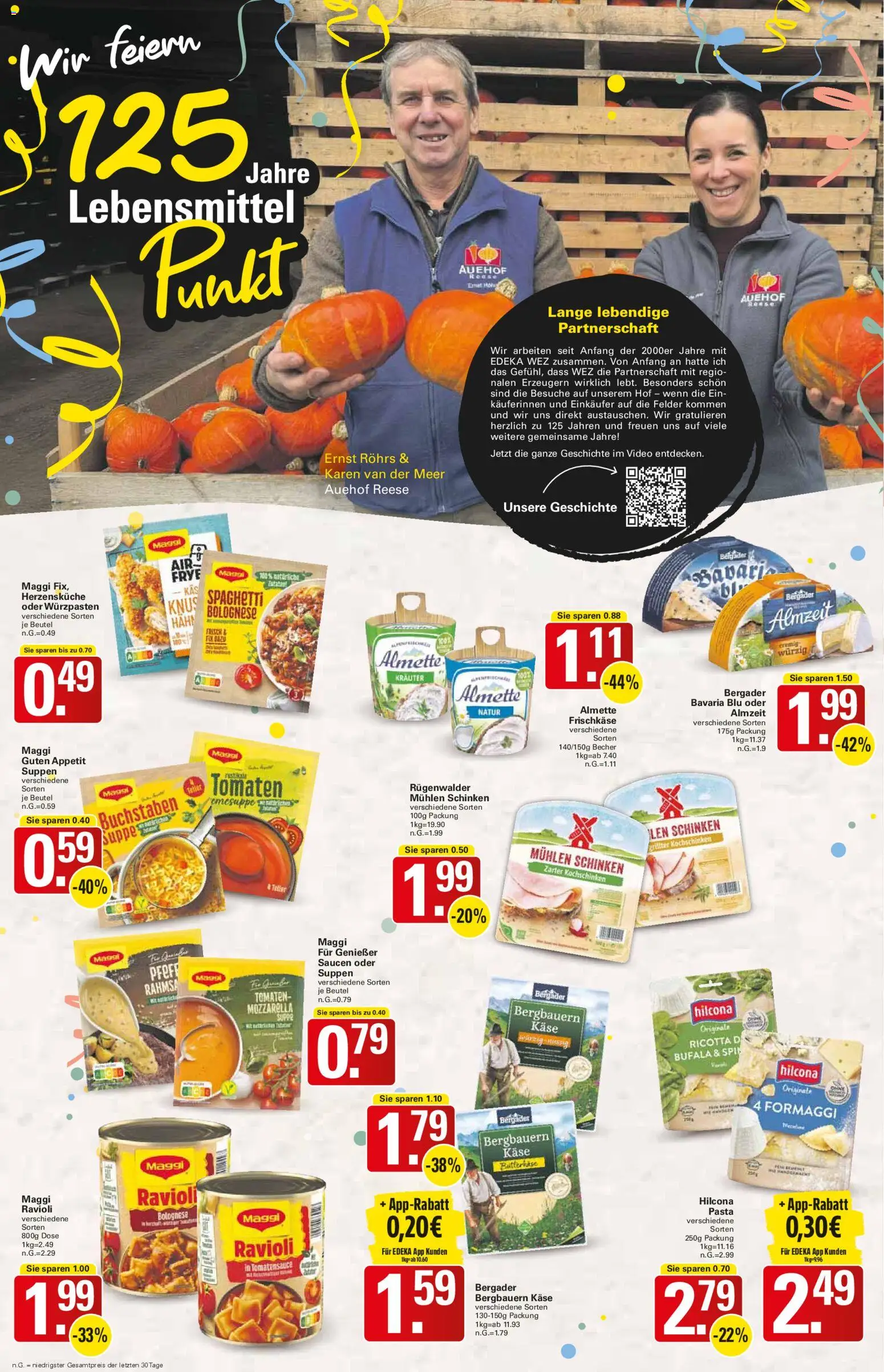 WEZ Prospekt – gültig ab 03.11.2025 | Seite: 2 | Produkte: Käse, Mozzarella, Tomaten, Frischkase