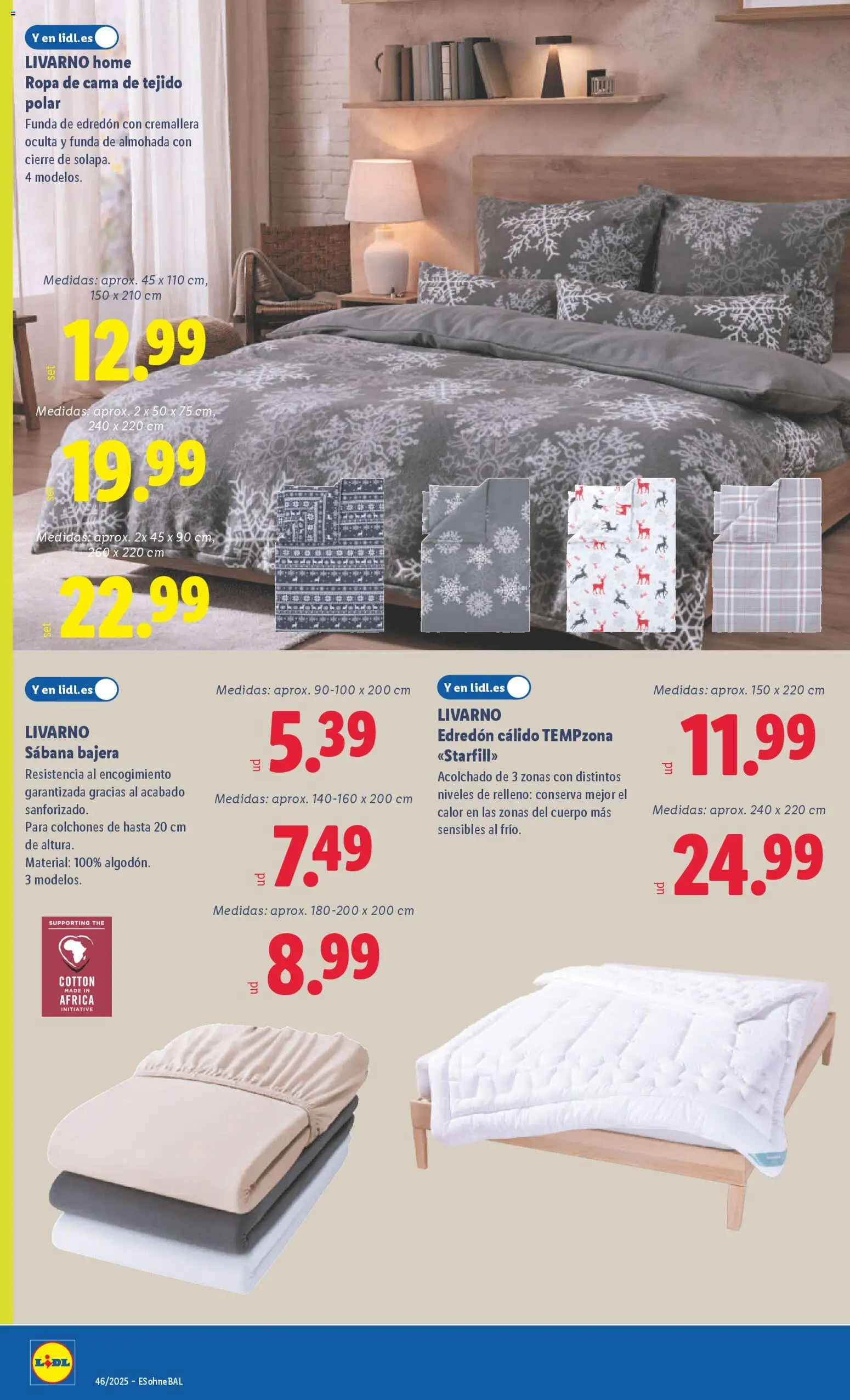 Lidl folleto de bazar │ válido desde el 10.11.2025 | Página: 26 | Productos: Edredón, Ropa, Funda, Cama