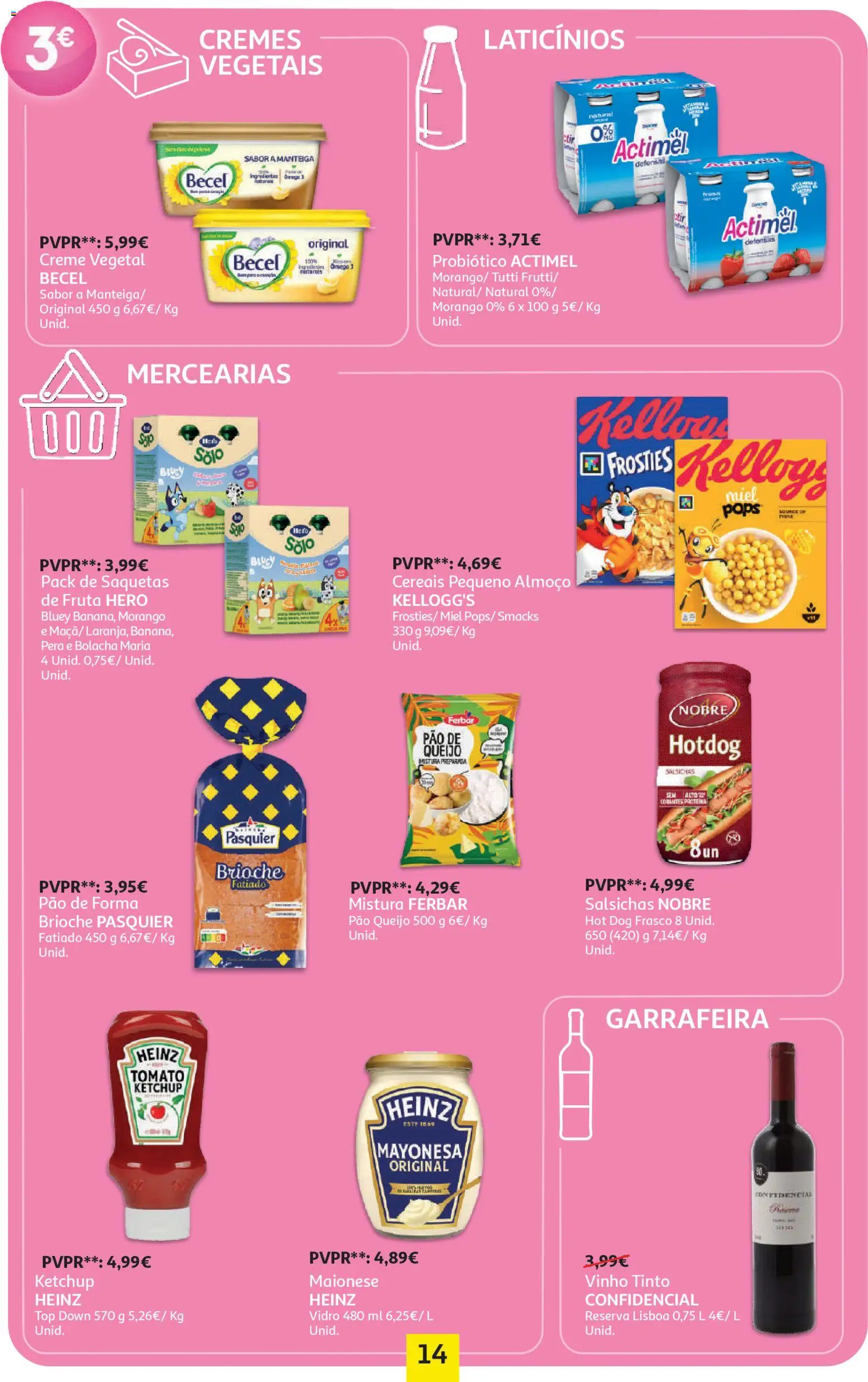 Auchan - Preços Redondos │ válido de 06.04.2026 | Página: 14 | Produtos: Top, Manteiga, Cereais, Creme