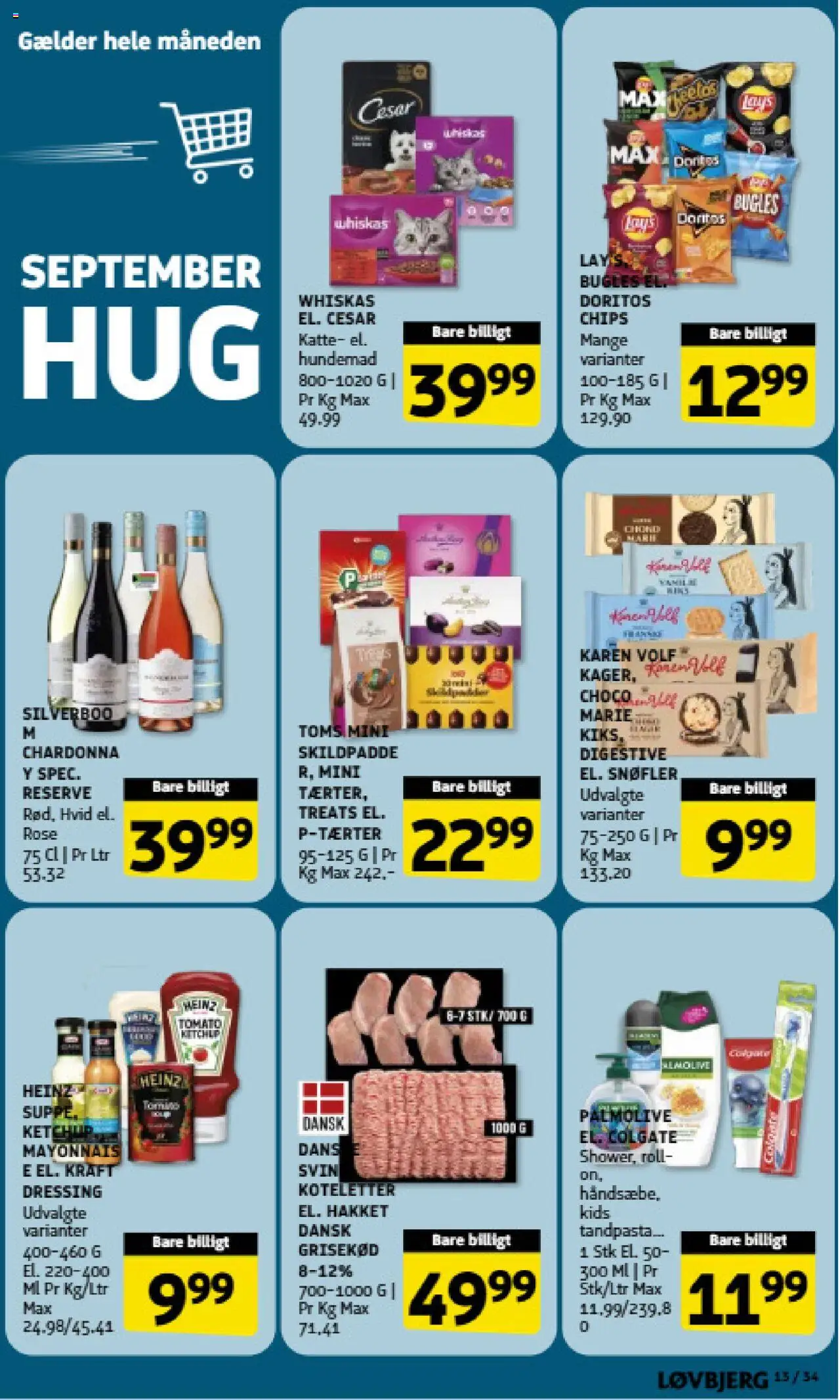 Løvbjerg tilbudsavis – gyldig fra 12.09.2025 | Side: 13 | Produkter: Tandpasta, Chips, Ketchup, Dressing