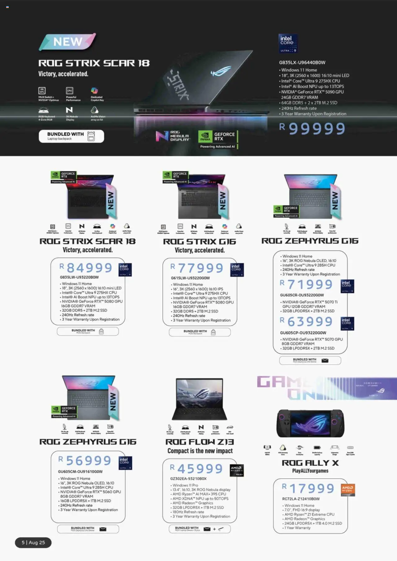 Computer Mania Specials │ valid from 01.08.2025 | Page: 6 | Products: Keyboard, Backpack, Laptop, Switch