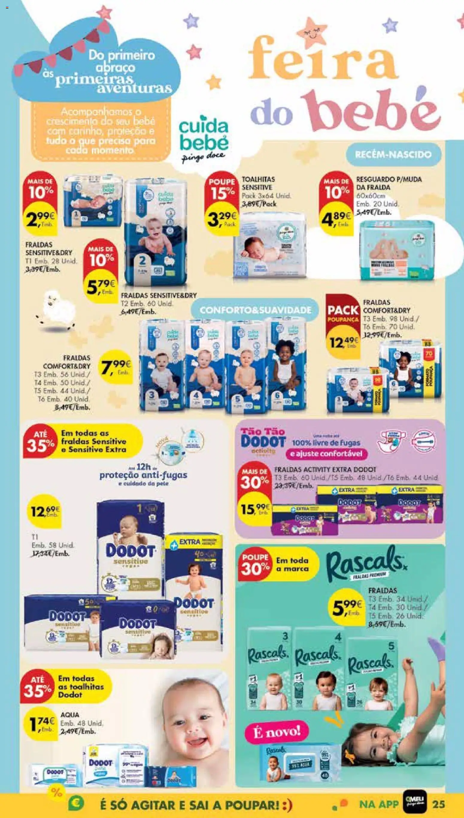 Pingo Doce Poupe Esta Semana Madeira │ válido de 06.01.2026 | Página: 25 | Produtos: Fraldas, Fraldas dodot