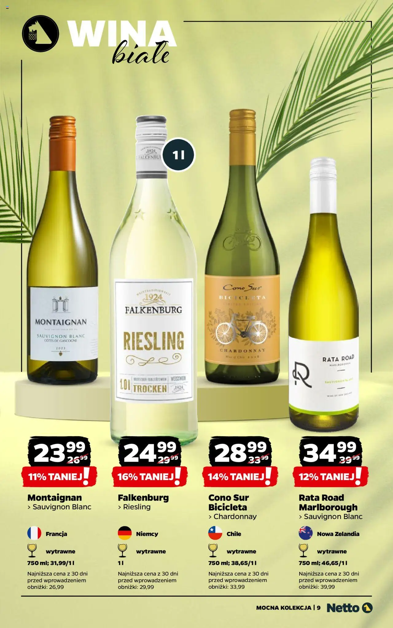 Netto gazetka - Mocna Kolekcja od 01.07.2025 | Strona: 9 | Produkty: Riesling, Chardonnay
