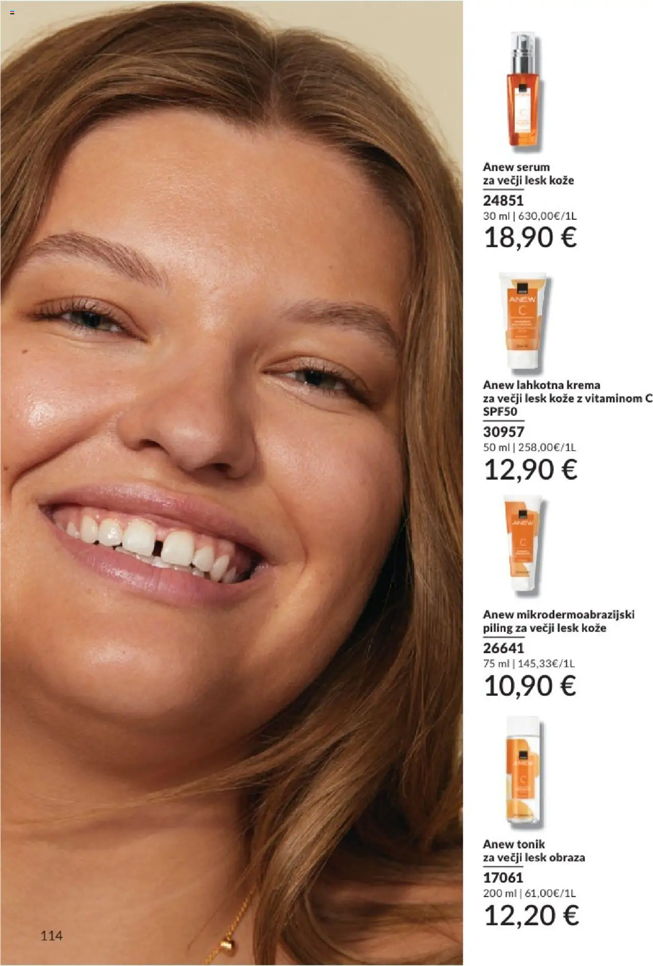 Avon katalog │ velja od 31.07.2025 | Stran: 114 | Izdelki: Krema, Piling, Tonik