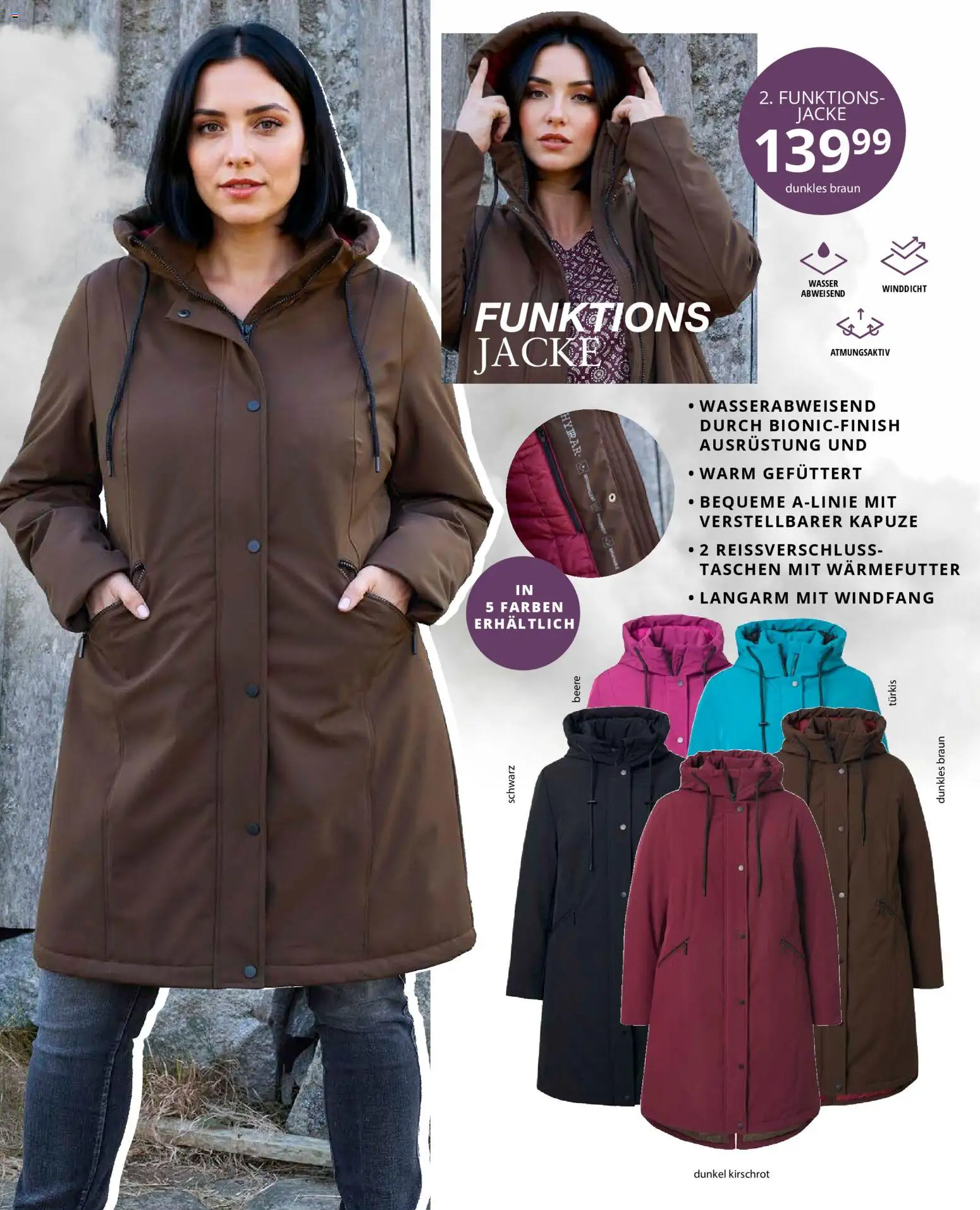 Ulla Popken Prospekt 	 – gültig ab 01.11.2025 | Seite: 35 | Produkte: Wasser, Jacke