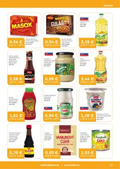 Labaš leták platný od 27.03.2026 | Strana: 11 | Produkty: Olej, Bujón, Cukor, Kečup