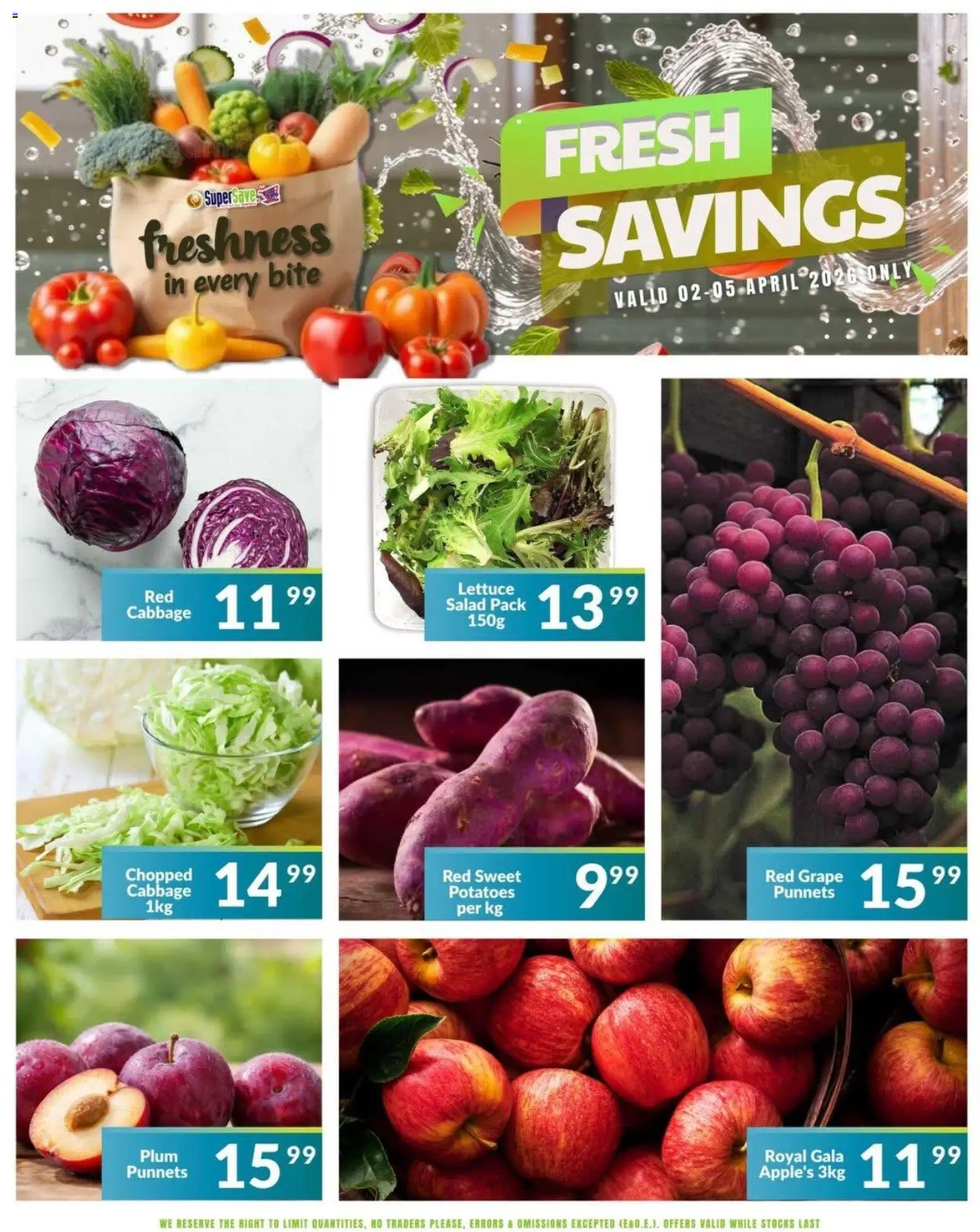 New Super Save catalogue – valid from 05.04.2026 | Page: 14 | Products: Salad, Potatoes, Lettuce