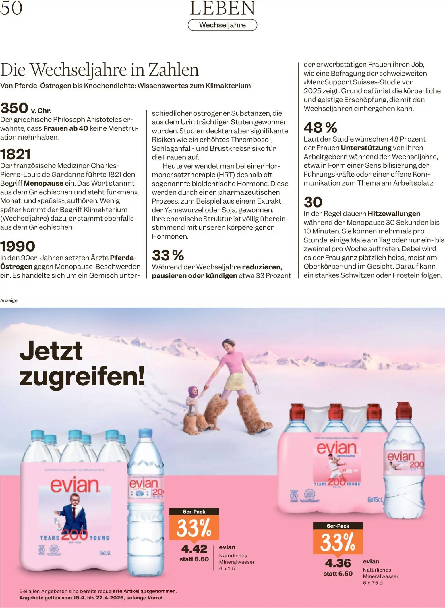 Migros aktionen Magazin – gültig ab 15.04.2026 | Seite: 50 | Produkte: Mineralwasser