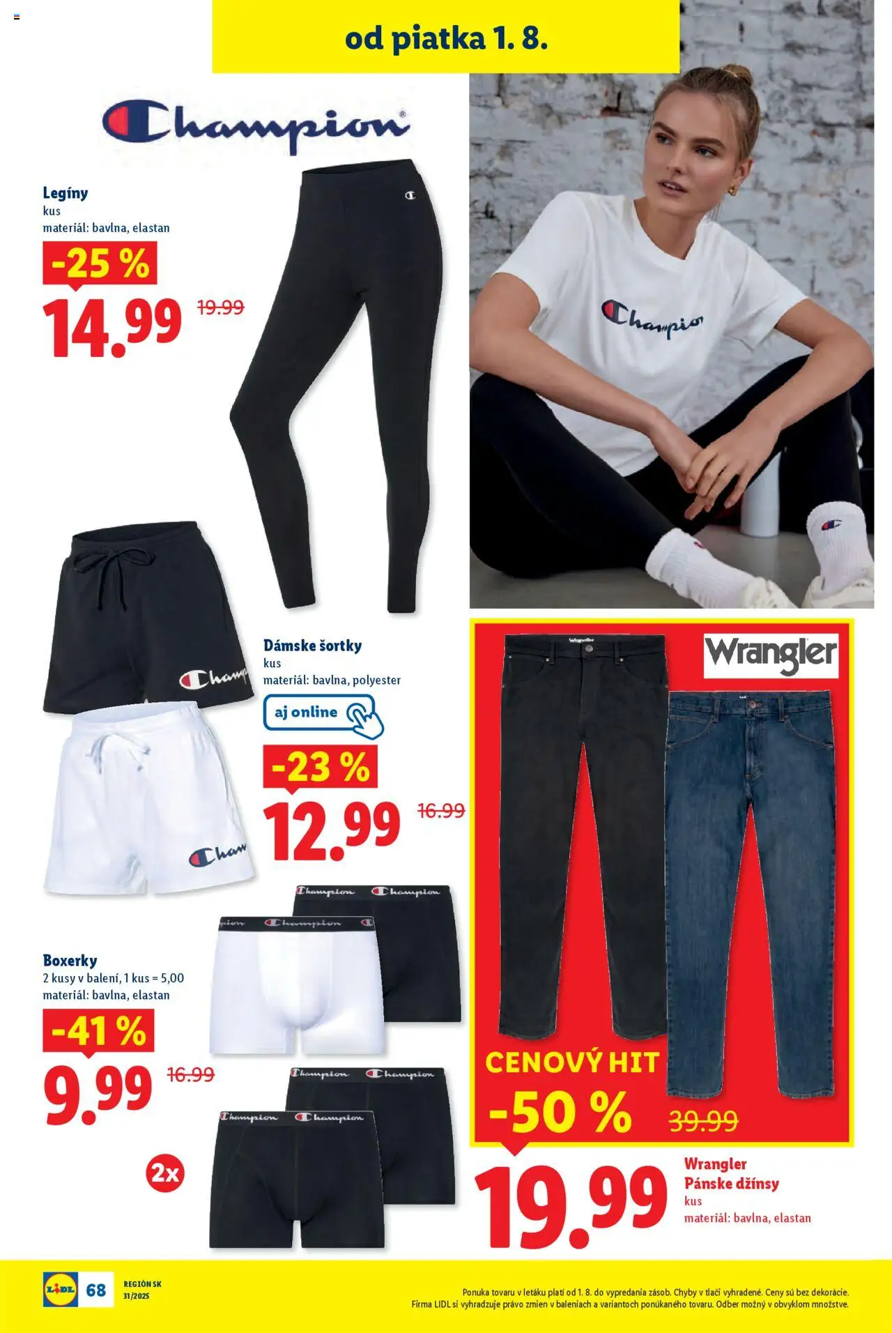 Lidl leták │ platný od 28.07.2025 | Strana: 80 | Produkty: Legíny, Boxerky