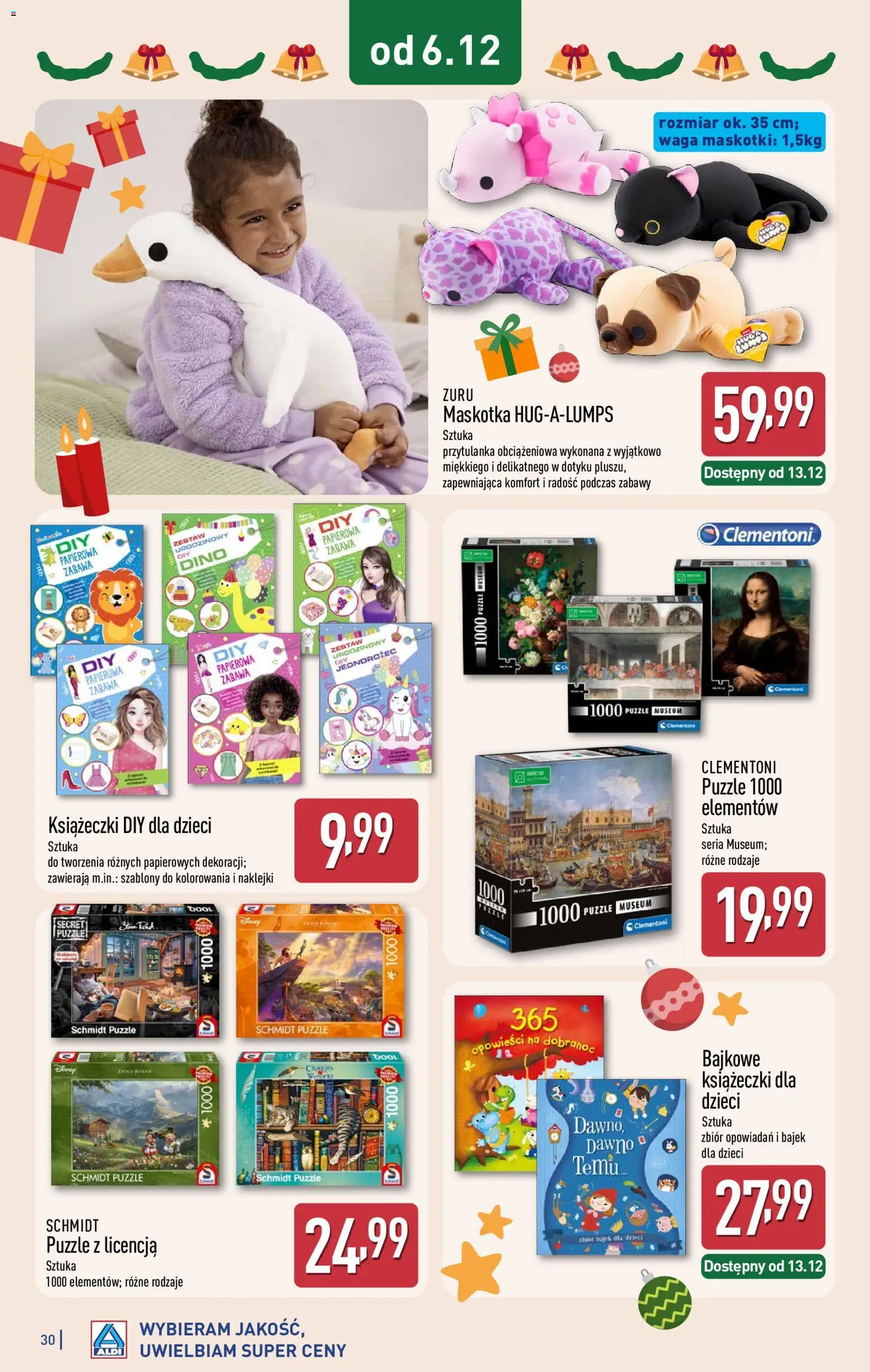 Aldi Gazetka - Katalog zabawek od 05.11.2025 | Strona: 30 | Produkty: Waga, Jednorożec, Naklejki
