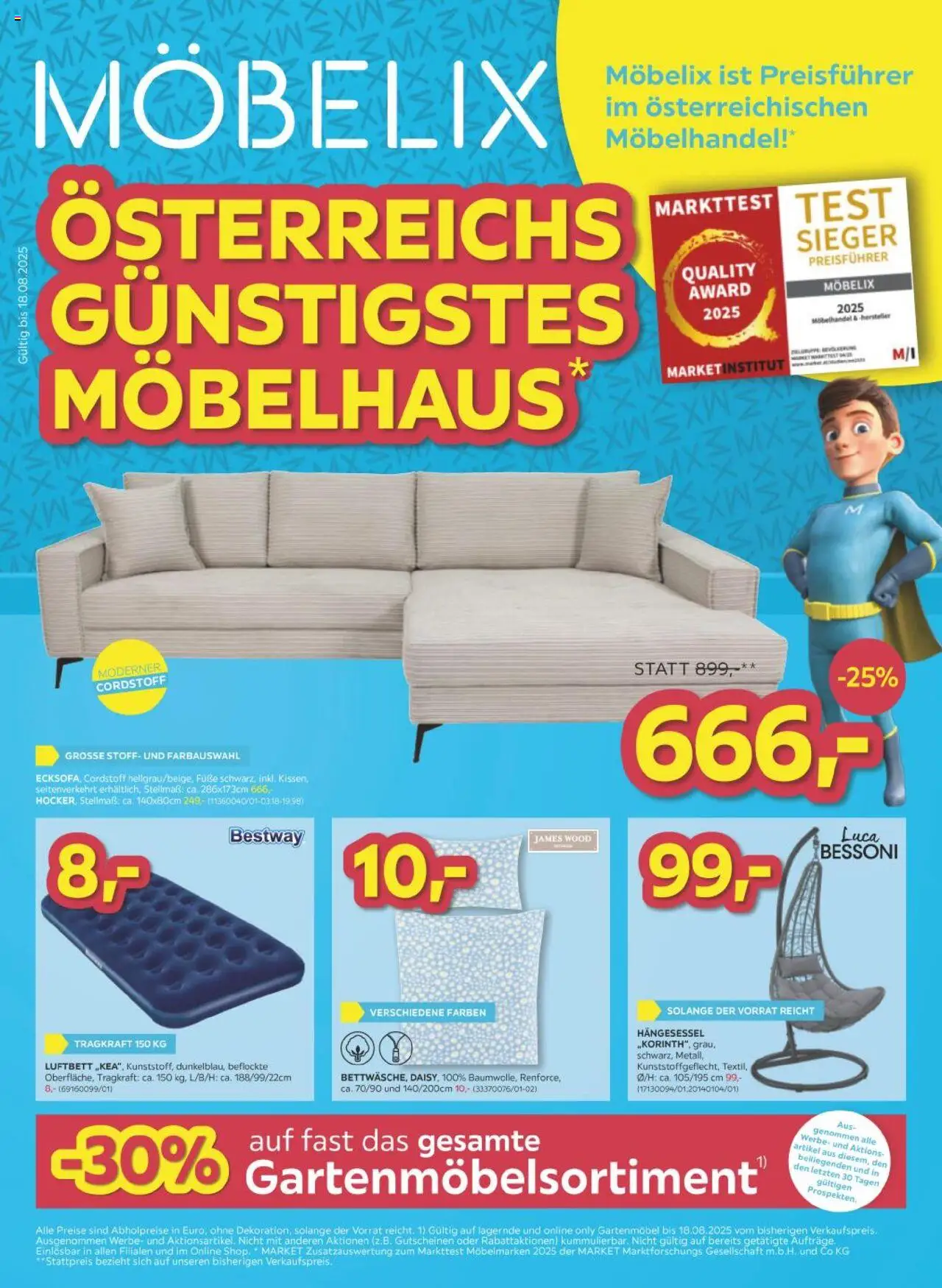 Möbelix Angebote gültig ab 12.08.2025 | Seite: 1 | Produkte: Gartenmöbel