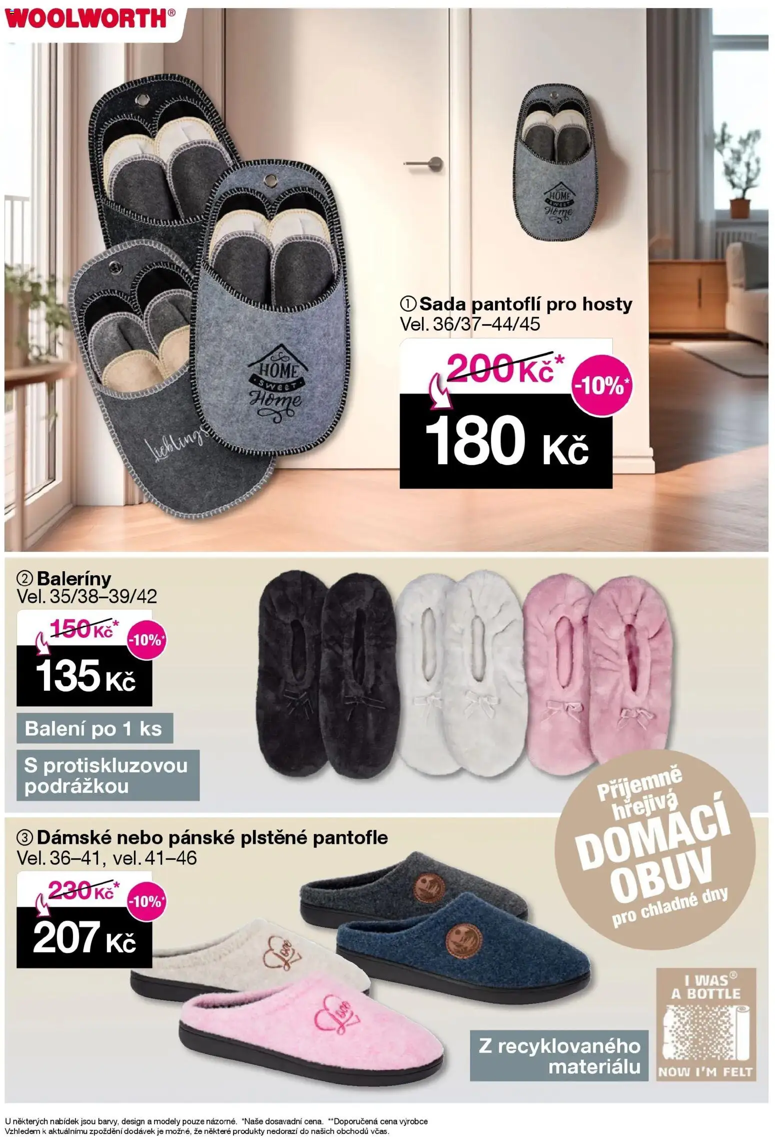 Woolworth leták od 31.10.2025 - akční nabídka | Strana: 7 | Produkty: Baleríny, Pantofle, Obuv, Modely