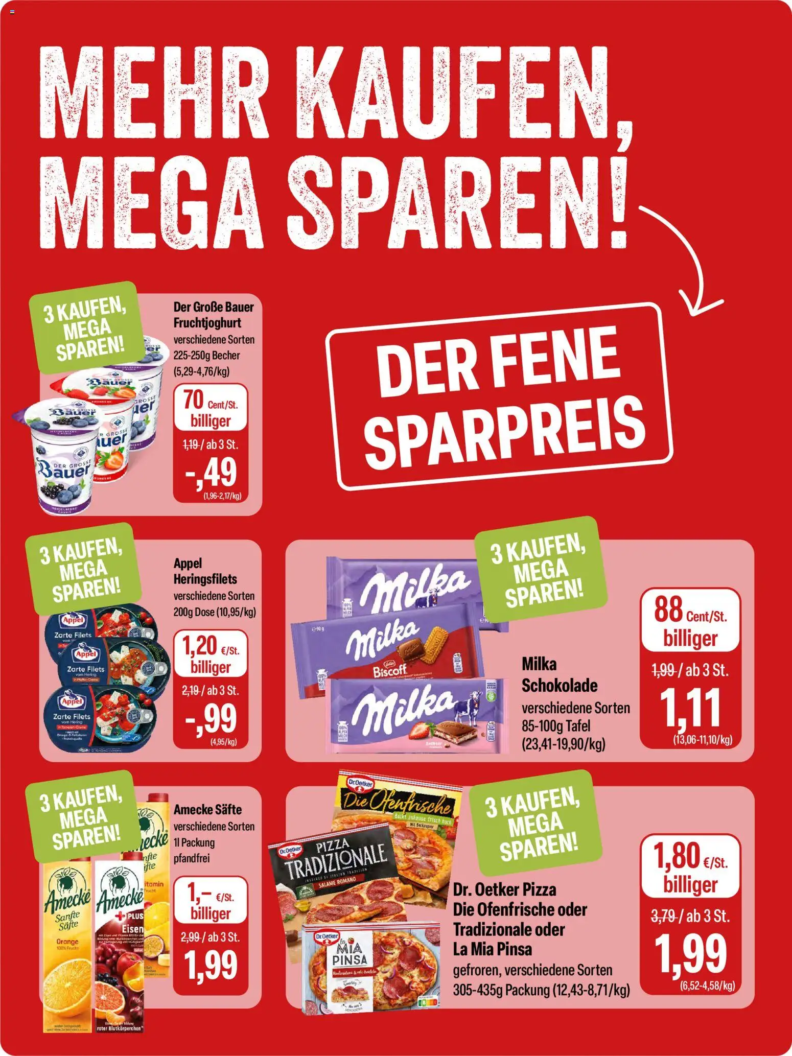 Feneberg Angebote – gültig ab 07.05.2026 | Seite: 10 | Produkte: Schokolade, Milka, Ofenfrische, Pizza