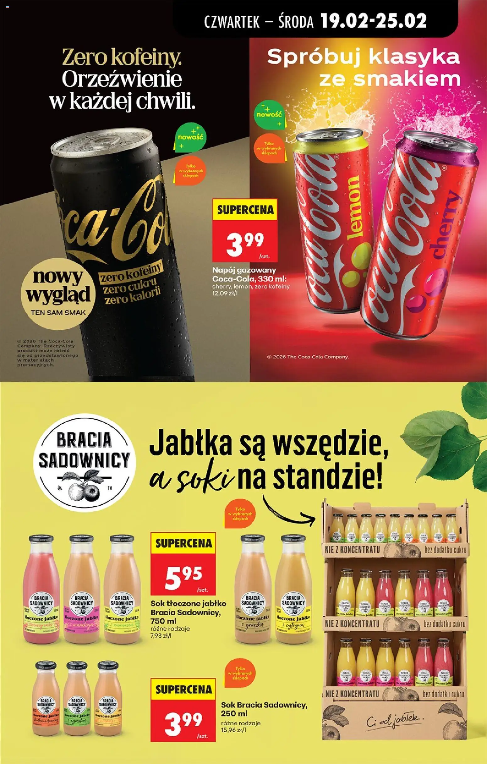 Biedronka Polsko leták - W tym tygodniu od 19.02.2026 | Strana: 55 | Produkty: Jablka, Coca cola, Cola
