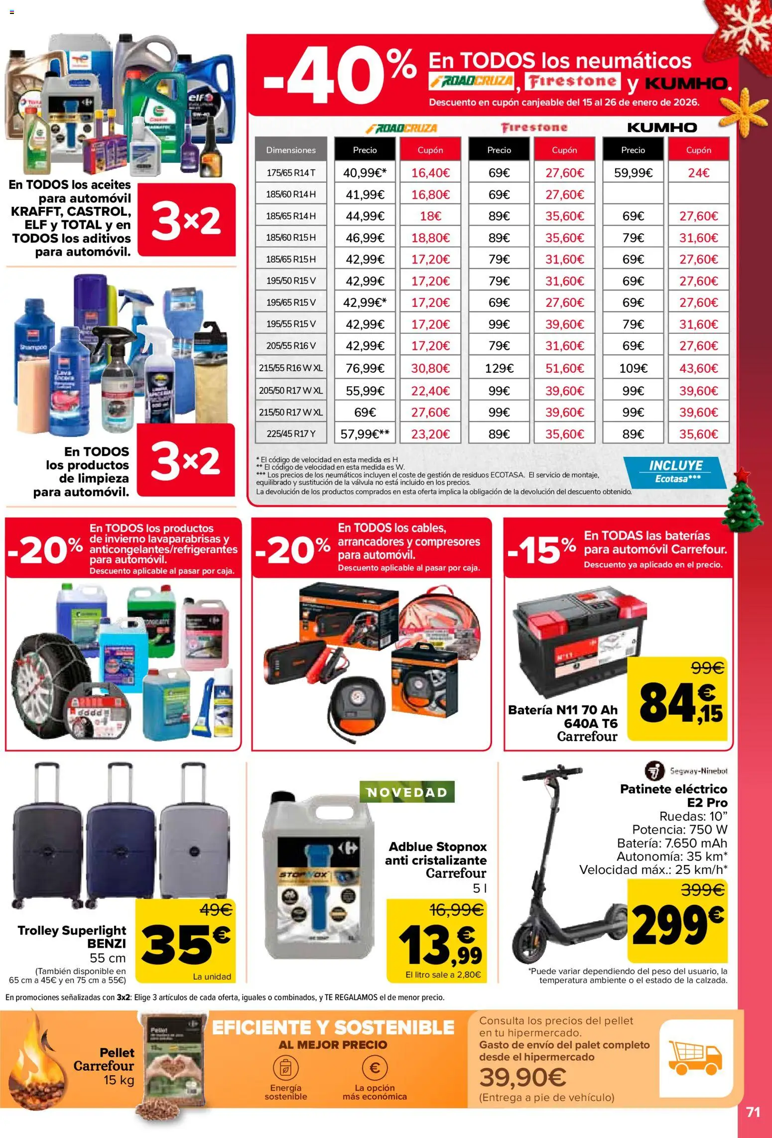 Carrefour folleto │ válido desde el 29.12.2025 | Página: 73 | Productos: Té, Peso, Ελιές, Batería