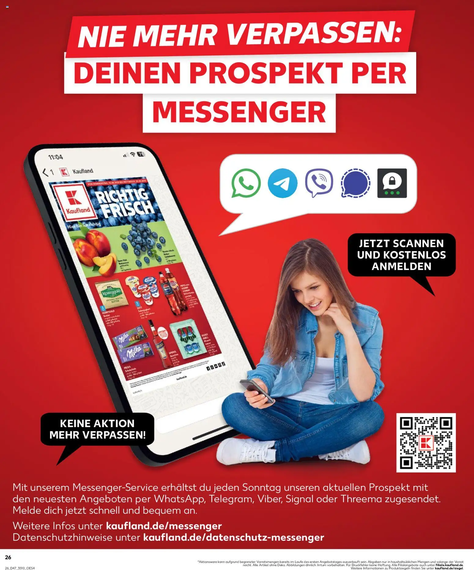 Kaufland prospekt Leipzig	 – gültig ab 23.11.2025 | Seite: 26 | Produkte: Milka, Apfelsaft, Apple, Kerrygold butter